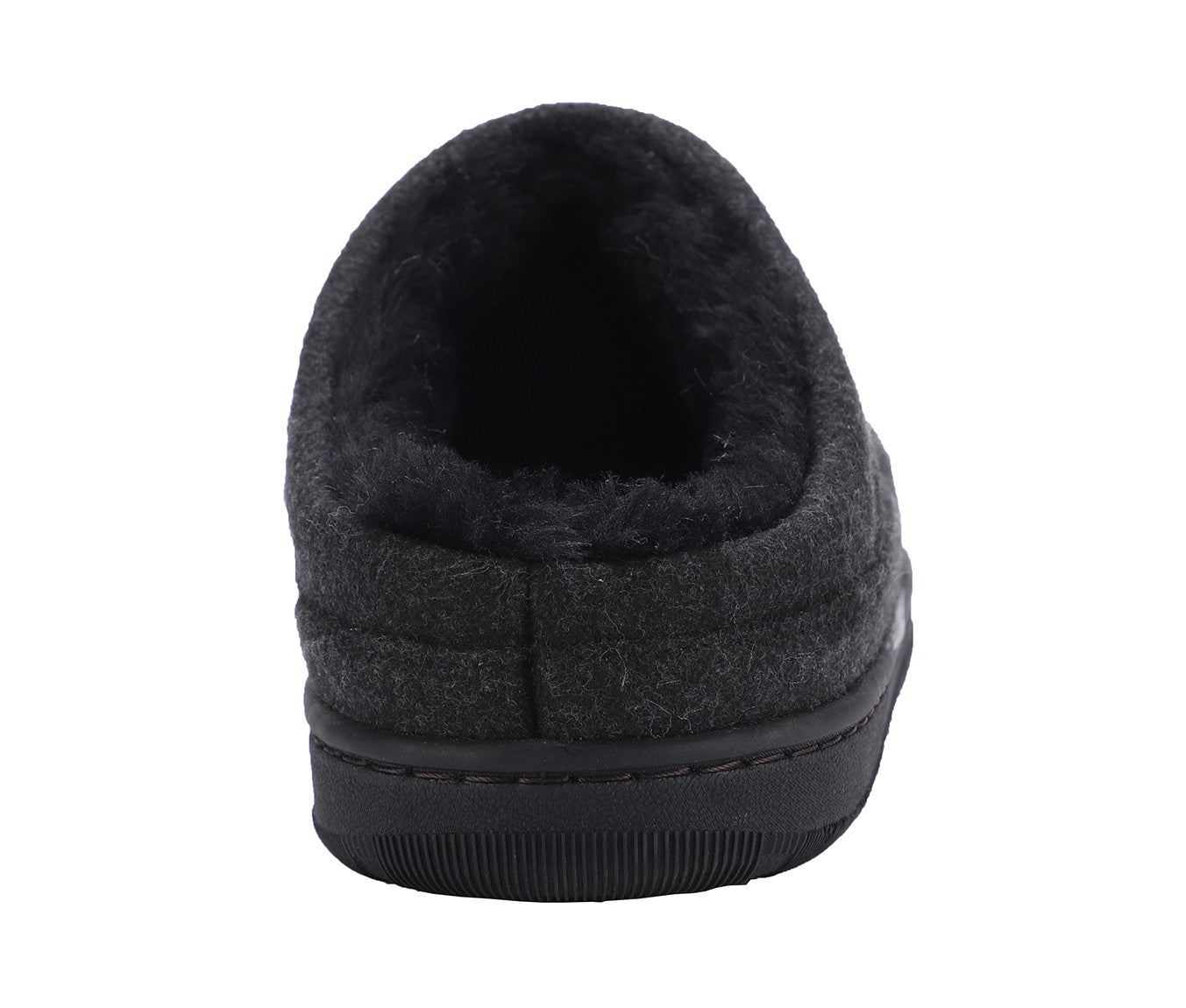 Lamo Julian Clog Wool Men's Slippers EM2049W - Black - Back View