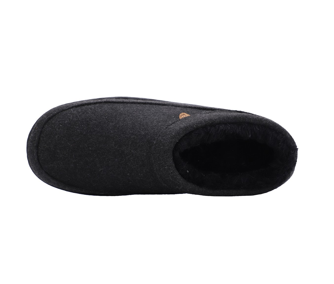 Lamo Julian Clog Wool Men's Slippers EM2049W - Black - Top View