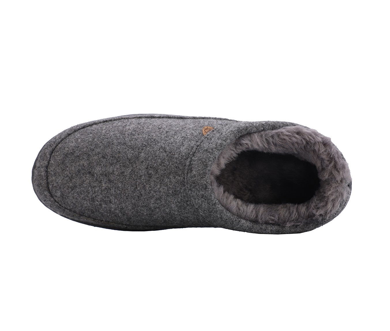 Lamo Julian Clog Wool Men's Slippers EM2049W - Grey - Top View