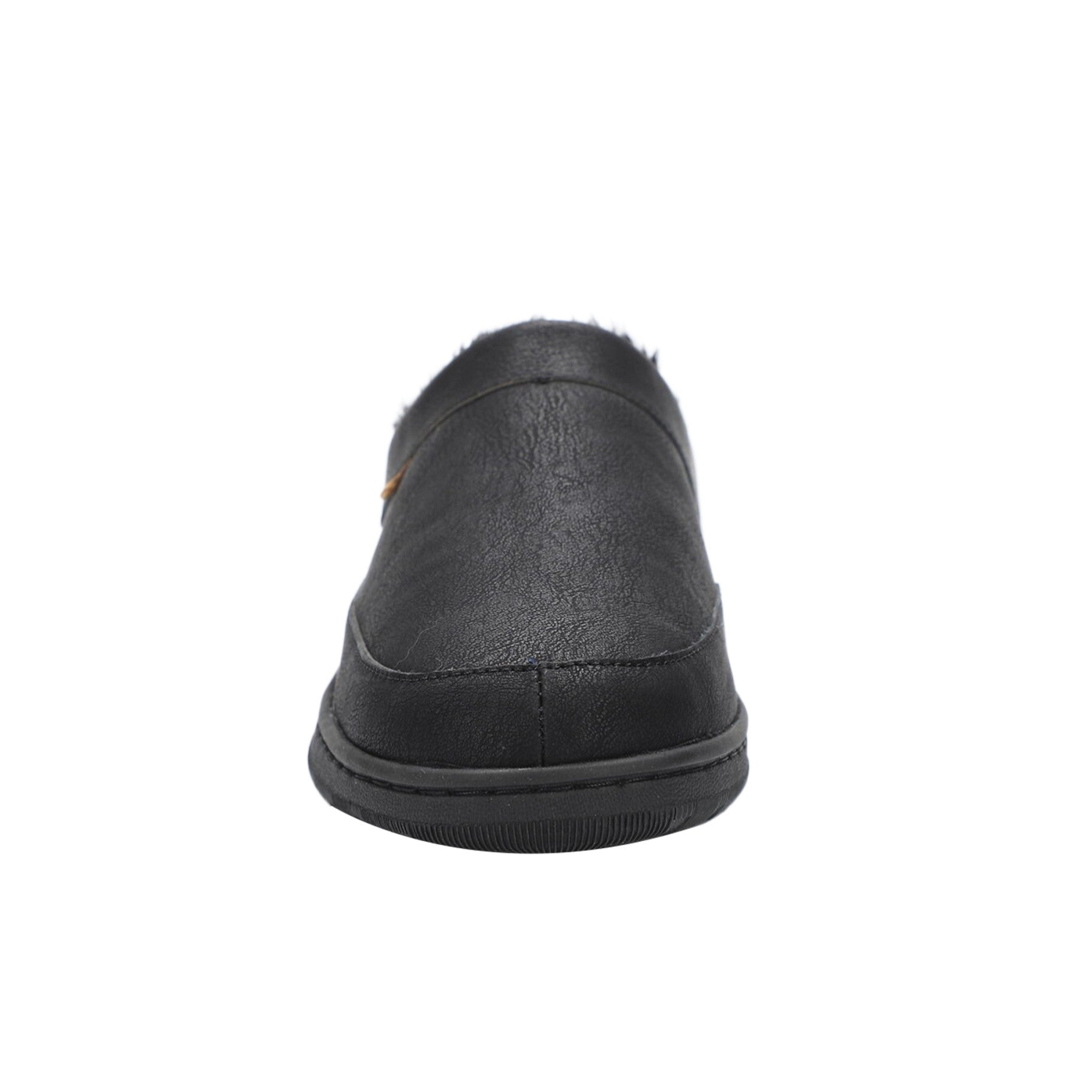 Lamo Julian Clog Wool Men's Slippers EM2049 - Waxed Black - Front View