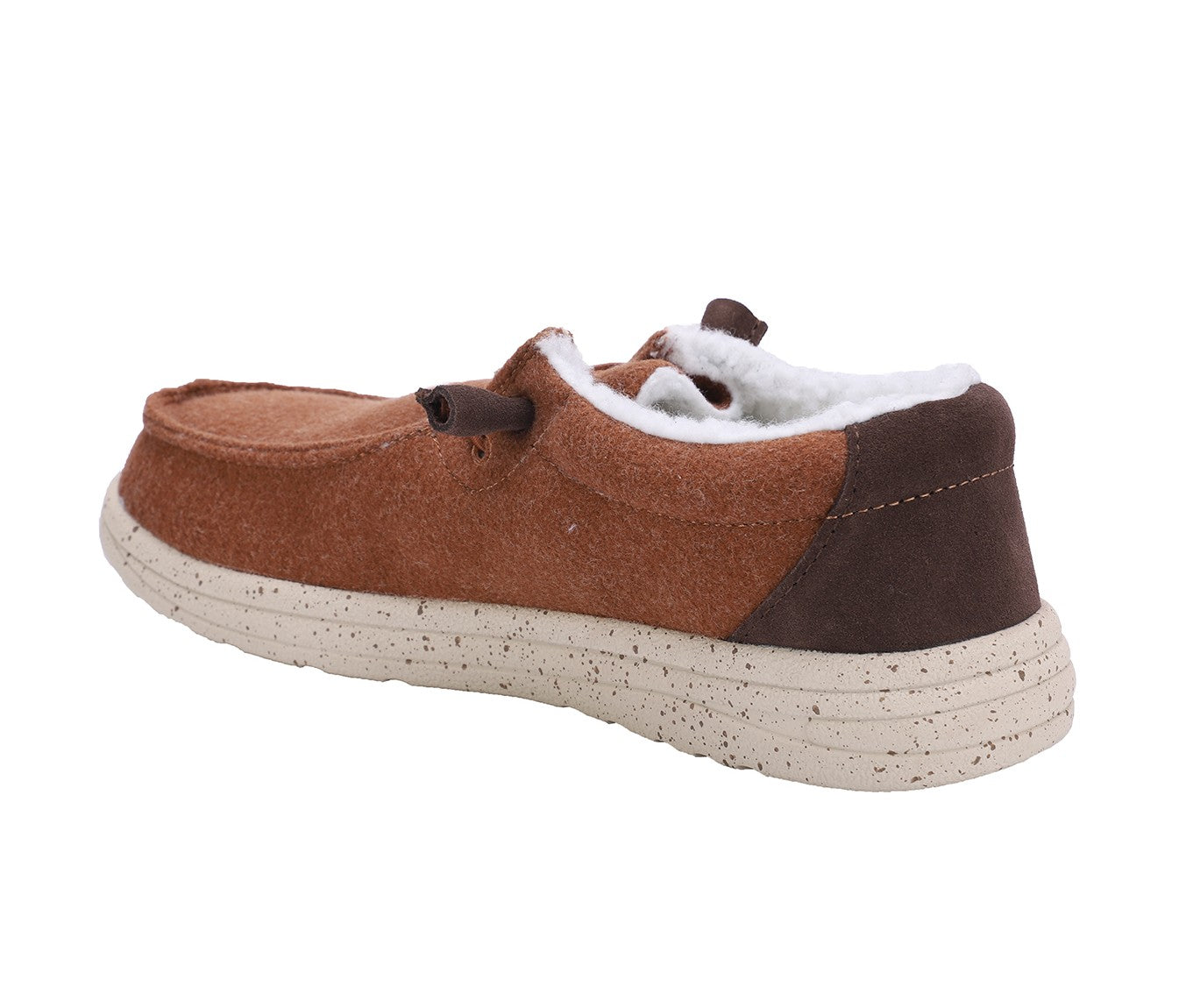 Lamo Samuel Shoes EM2059 - Chestnut Wool - Back Angle View