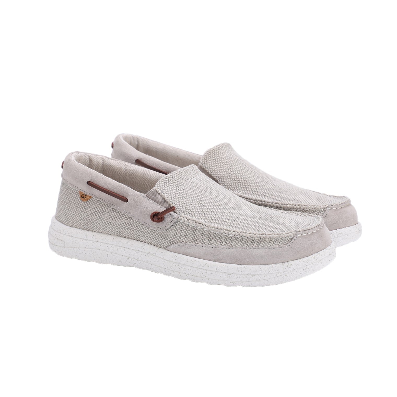 Lamo Calvin Men's Casual Shoes EM2223 - Beige - Pair View with Bottom