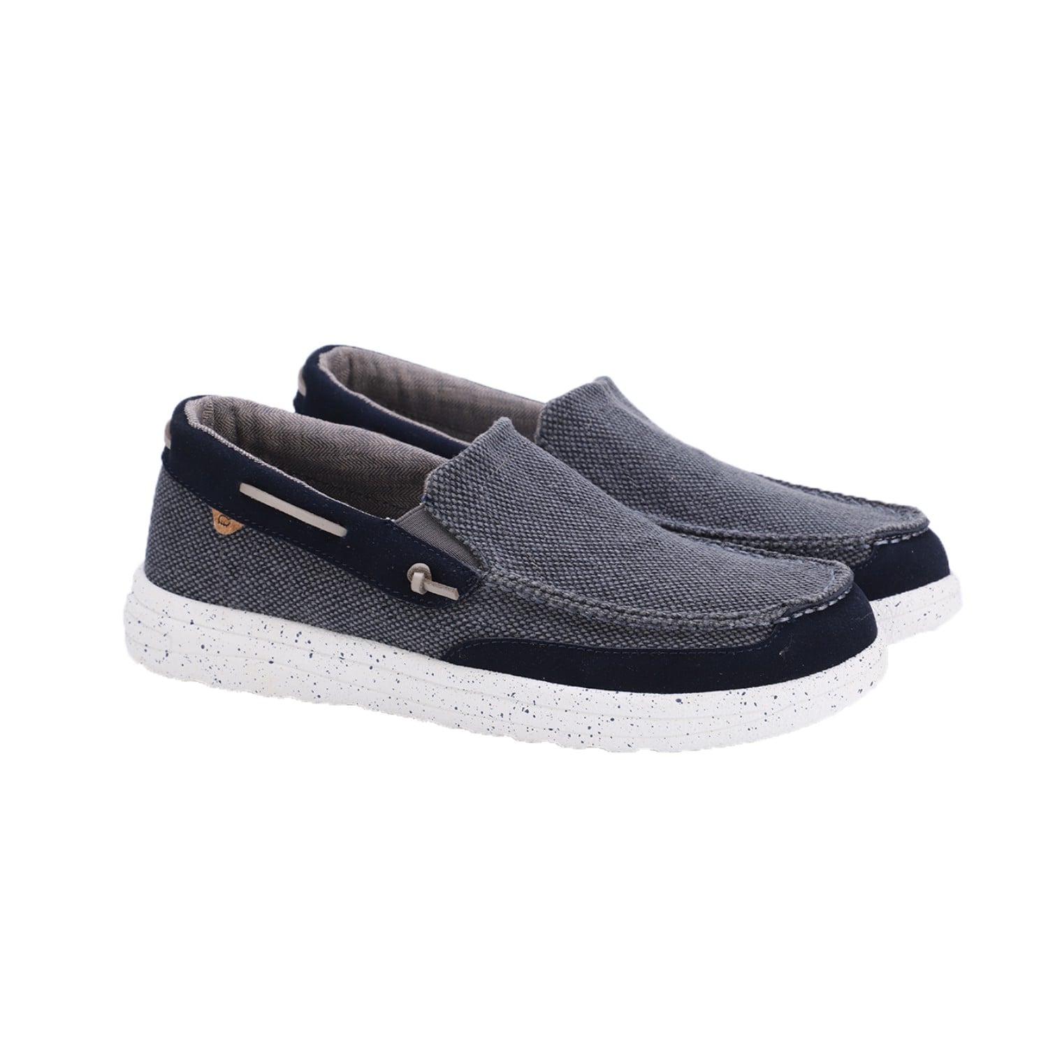 Lamo Calvin Men's Casual Shoes EM2223 - Navy - Pair View with Bottom