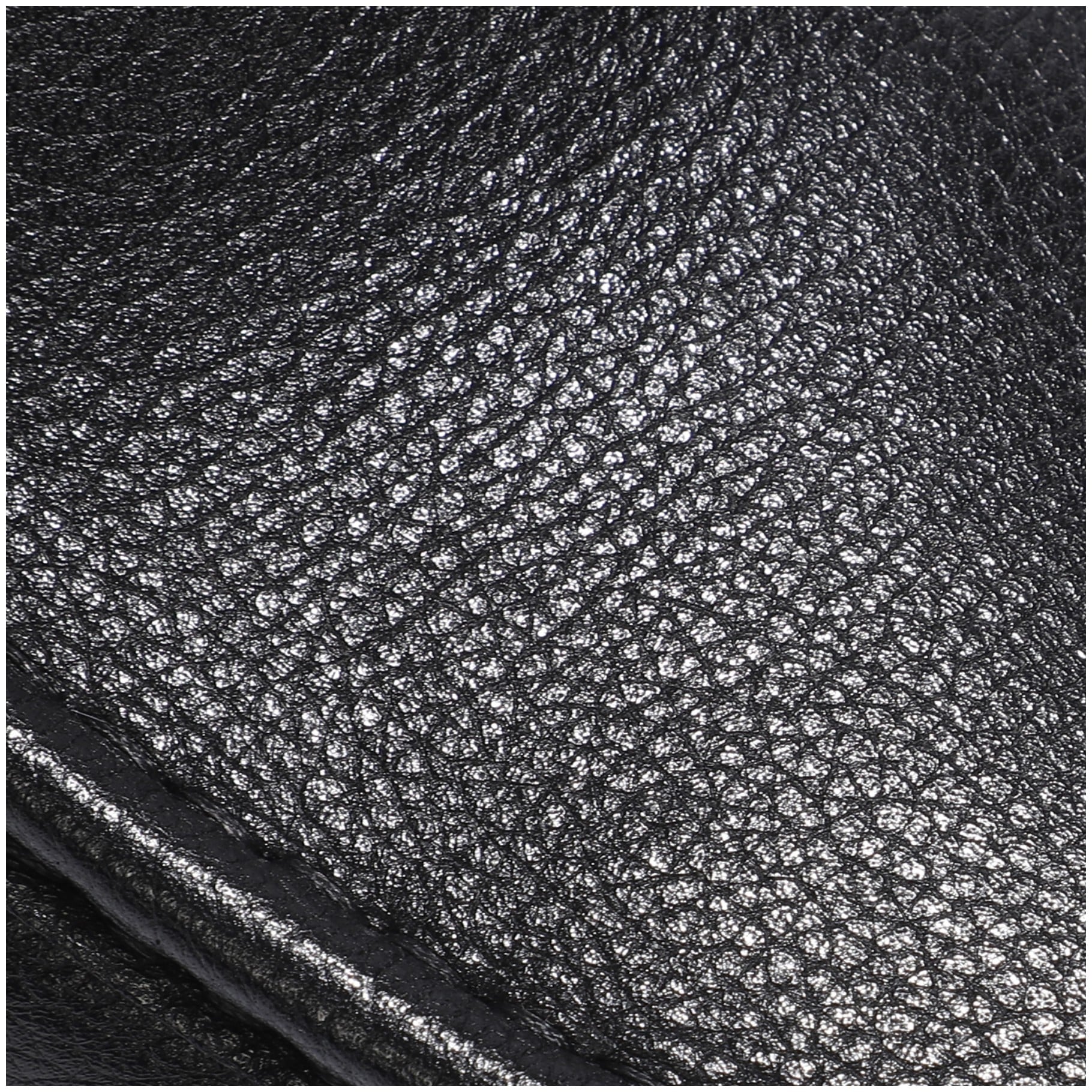Lamo Grayson Men's Leather Slippers EM2254 - Black - Detail View