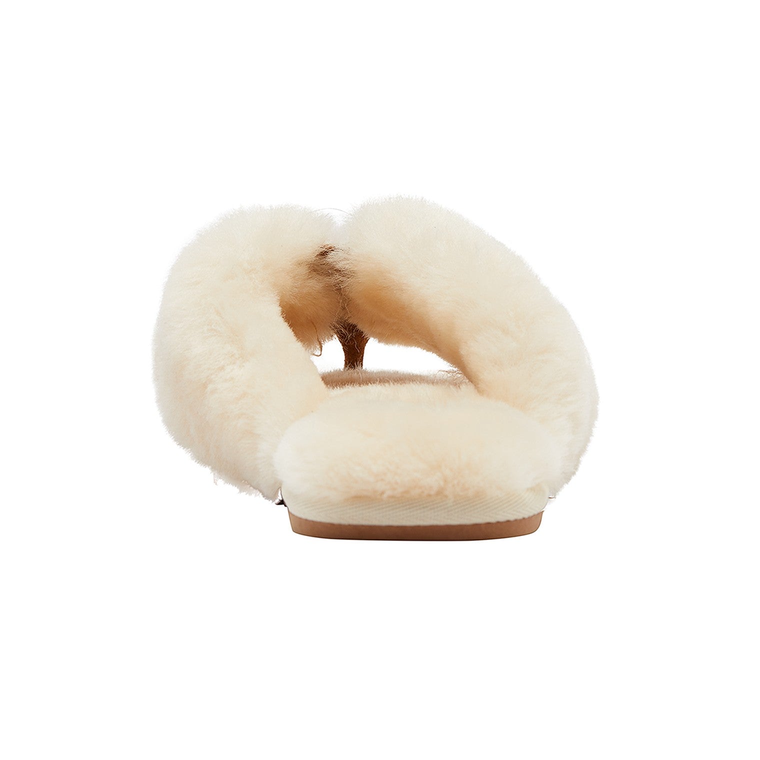 Lamo Amelia Slippers EW1901 - Cream - Back View