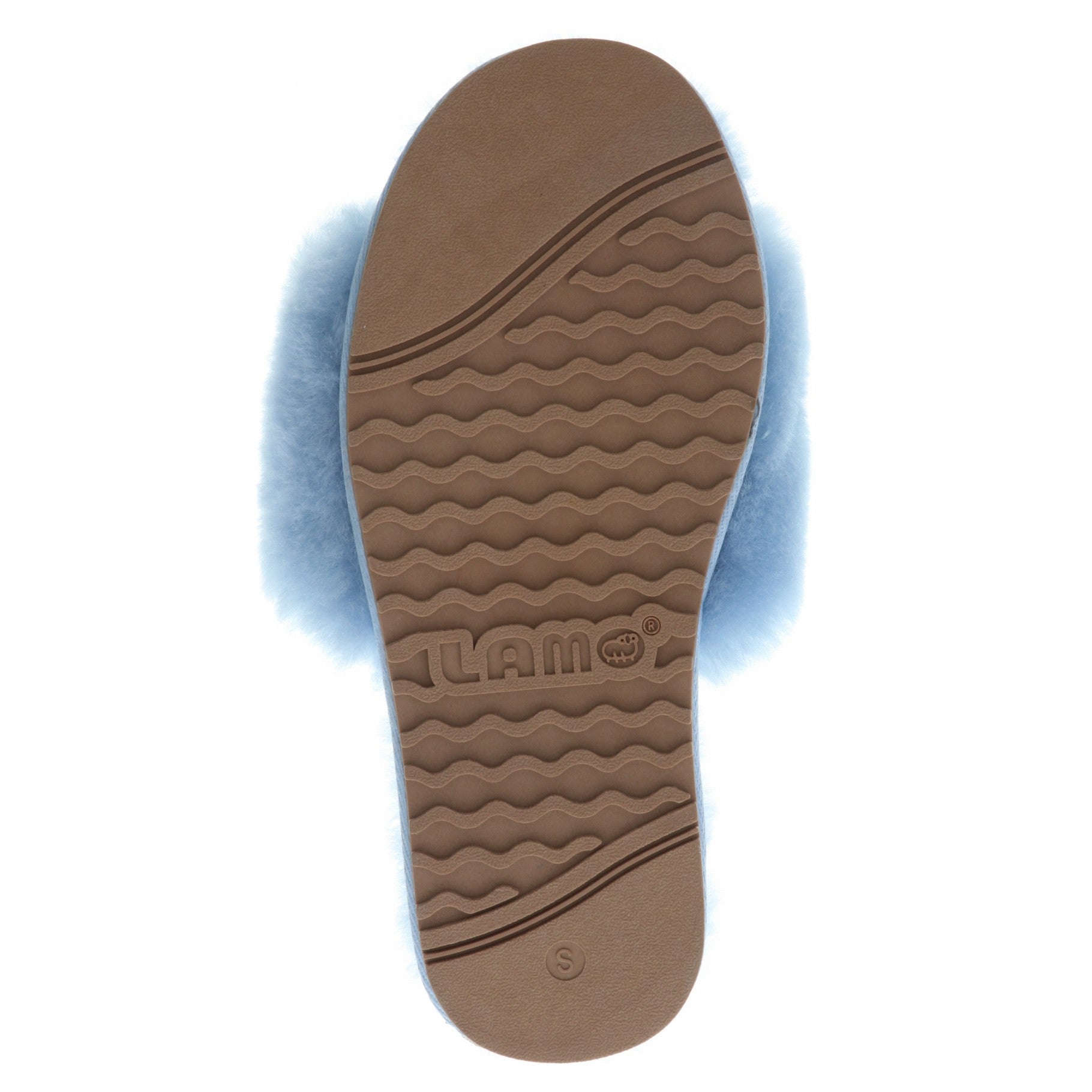 Lamo Naomi Slippers EW1933 - Sky Blue - Bottom View
