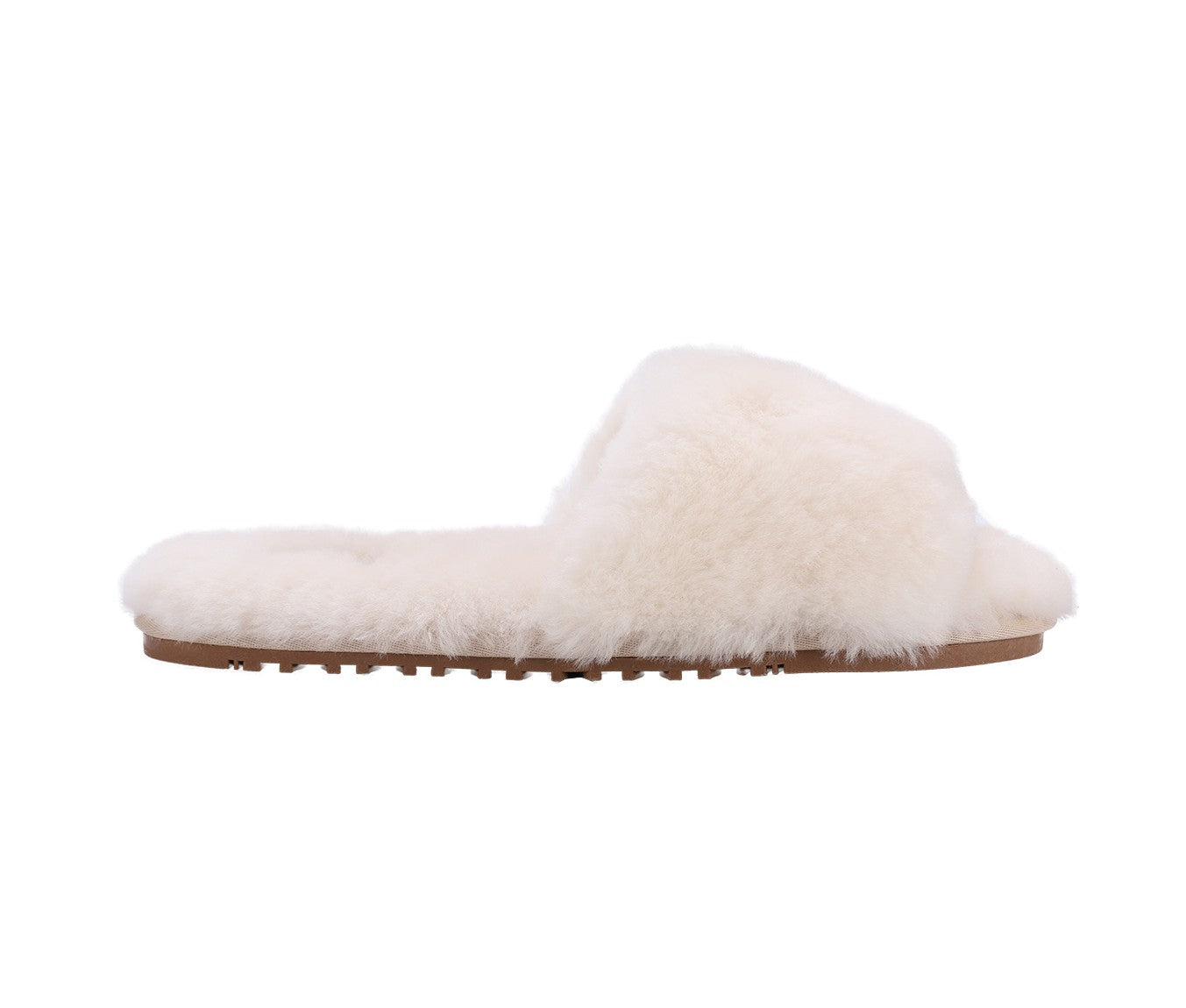 Lamo Naomi Slippers EW1933 - Cream - Side View