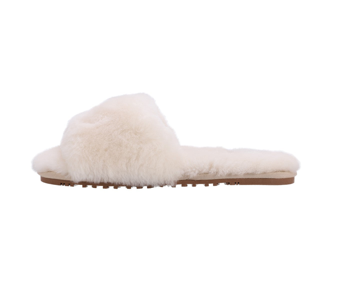 Lamo Naomi Slippers EW1933 - Cream - Side View