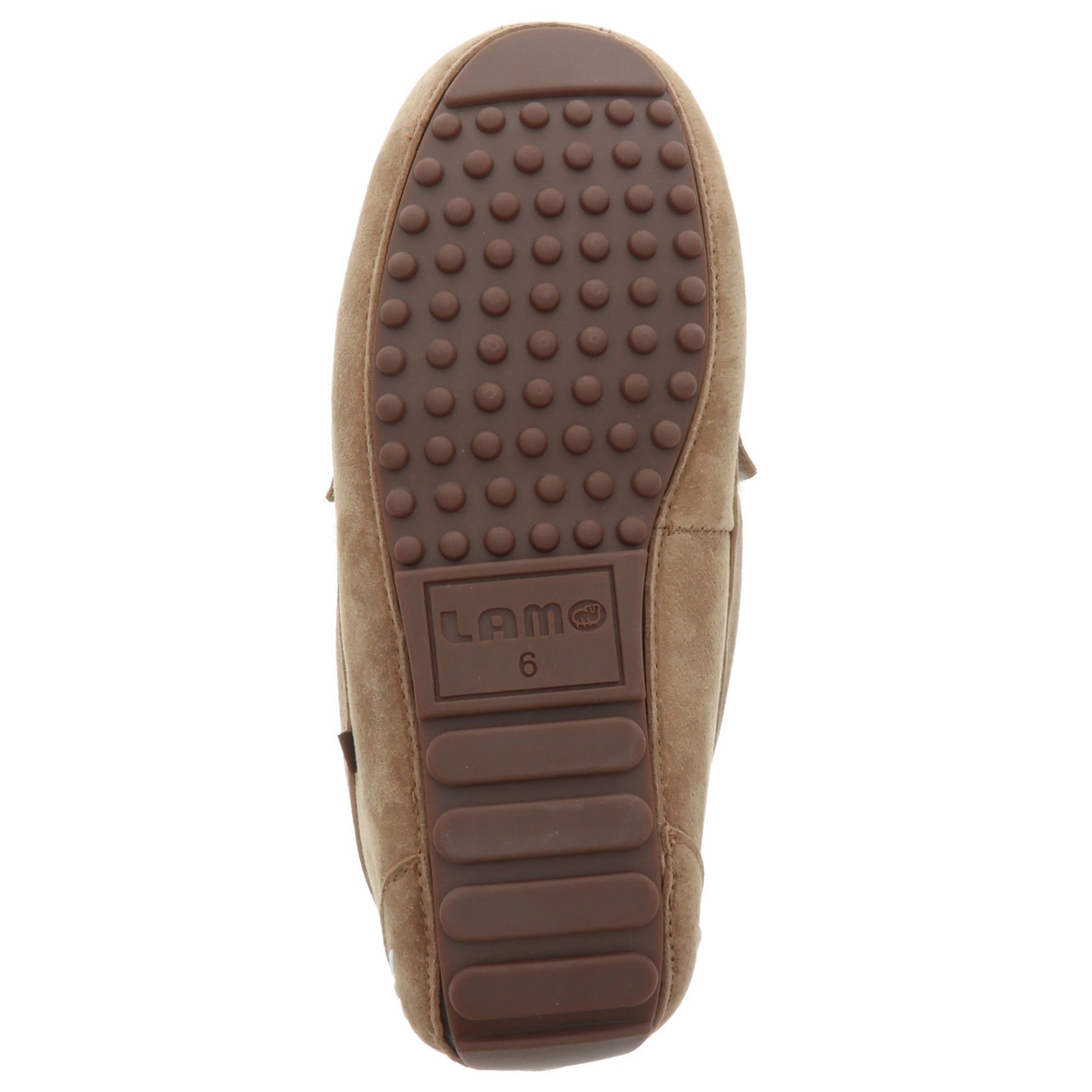 Lamo Callie Moc Slippers EW1934 - Chestnut - Bottom View