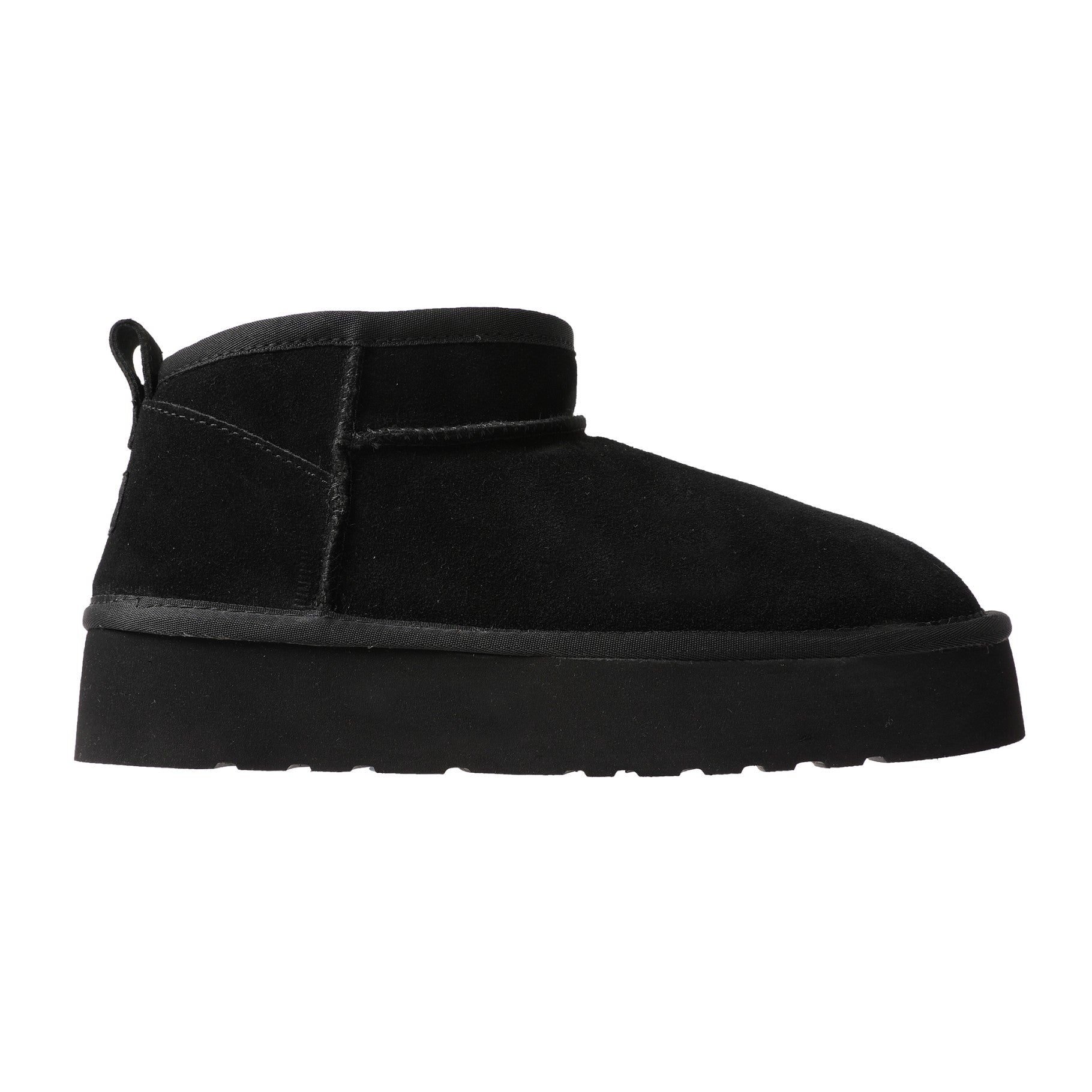 Lamo Ellie Women's Suede Boots EW2004P - Black - Side View