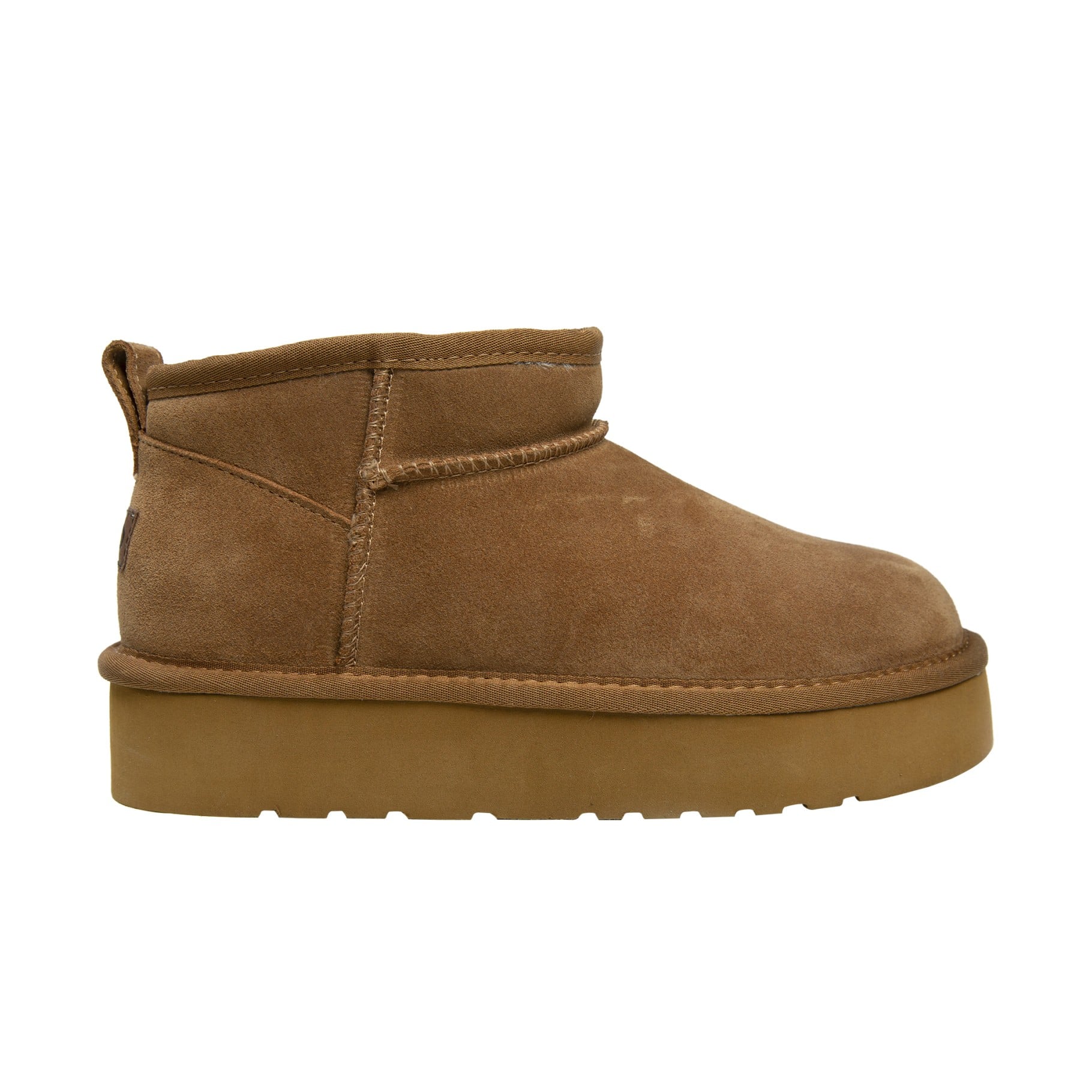 Lamo Ellie Women's Suede Boots EW2004P - Chestnut - Side View