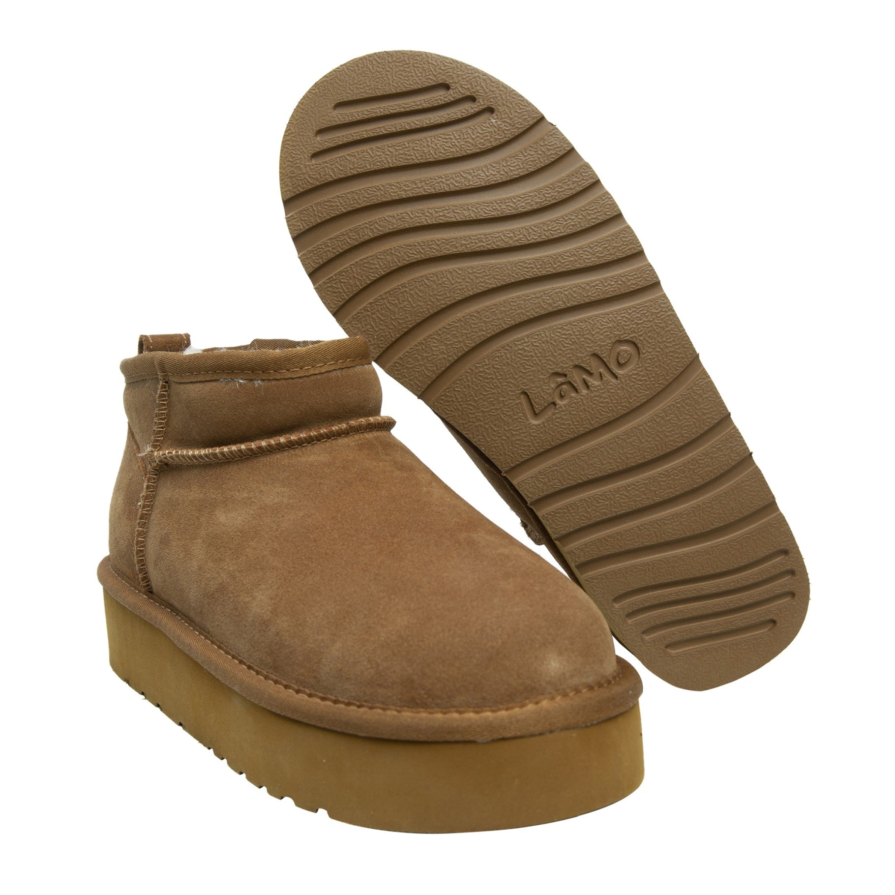 Lamo Ellie Women's Suede Boots EW2004P - Chestnut - Profile2 View