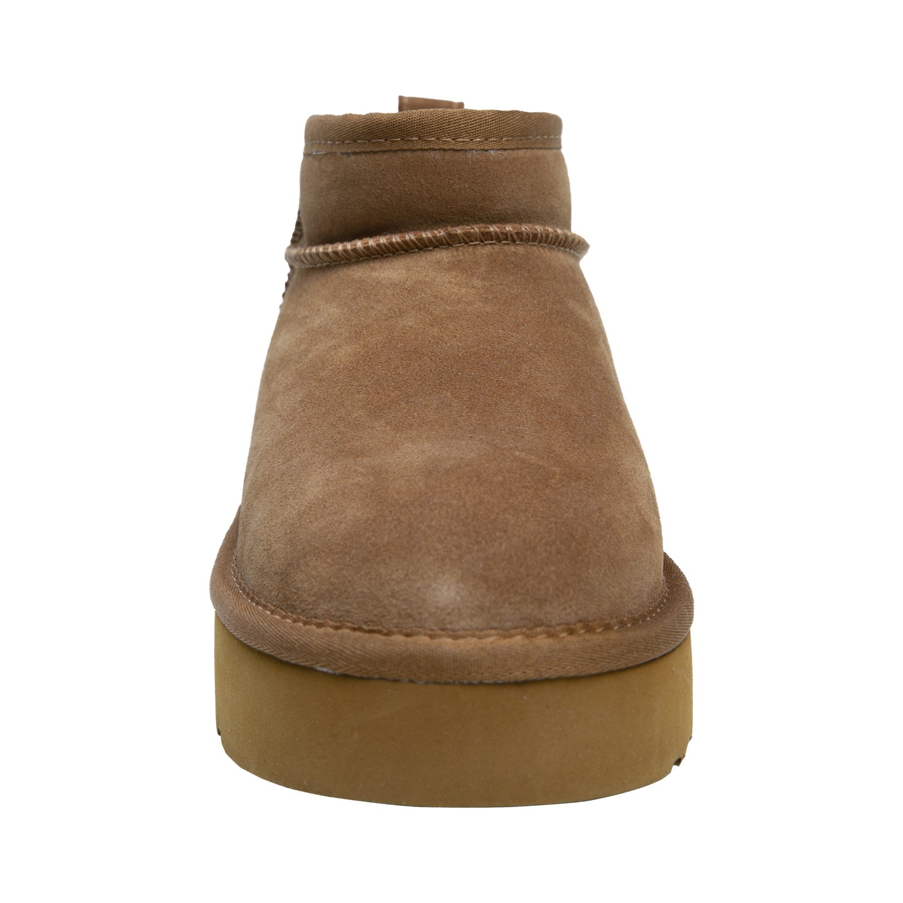 Lamo Ellie Women's Suede Boots EW2004P - Chestnut - Front View