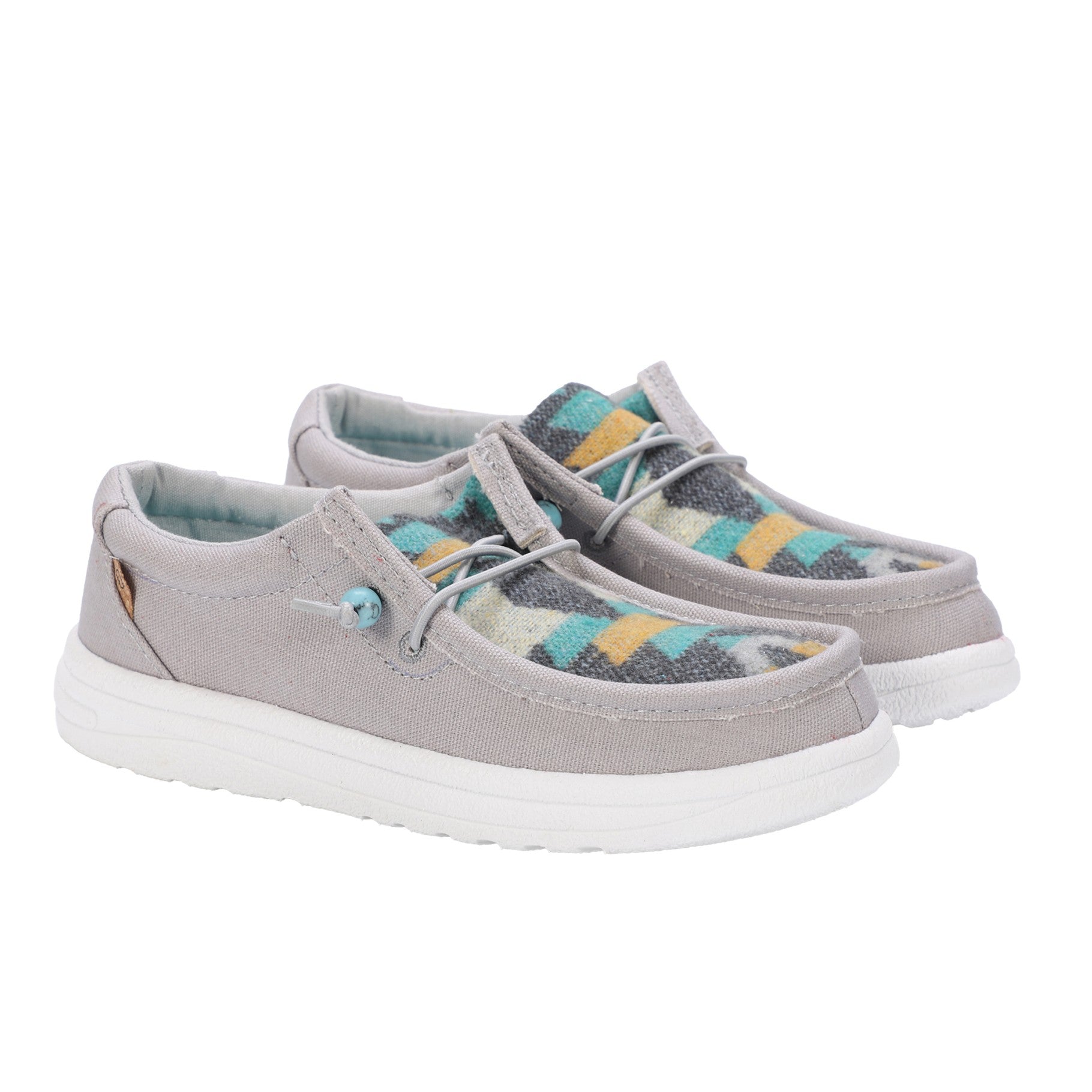 Lamo Paula Women's Shoes EW2035 - Grey/multi - Pair View with Bottom