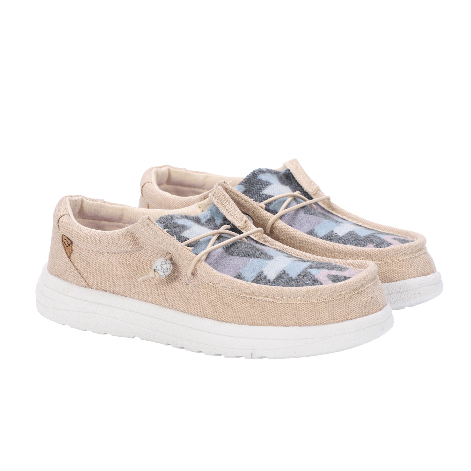 Lamo Paula Women's Shoes EW2035 - Beige/multi - Pair View with Bottom