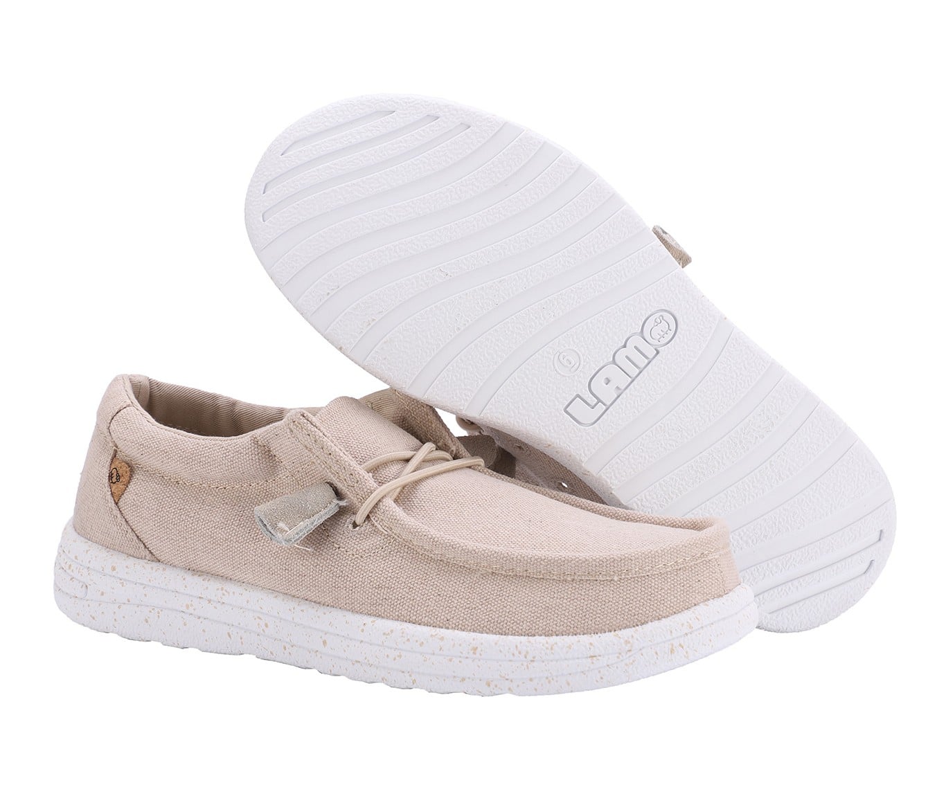 Lamo Paula Shoes EW2035 - All Beige - Pair View with Bottom