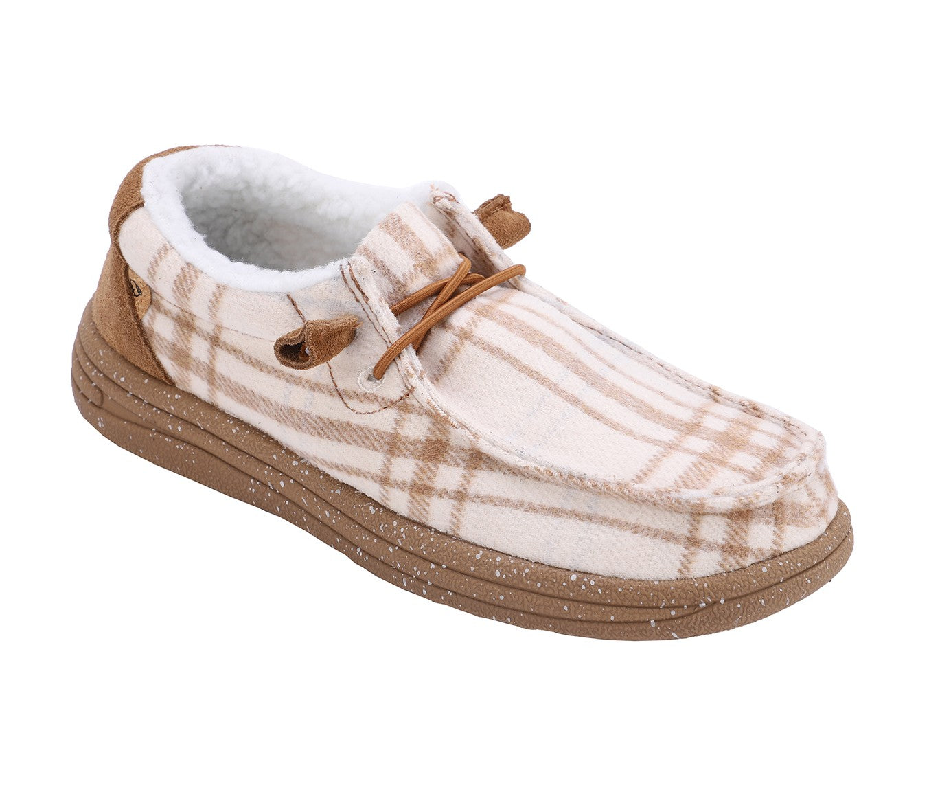 Lamo Samantha Shoes EW2059 - Cream Plaid - Profile2 View