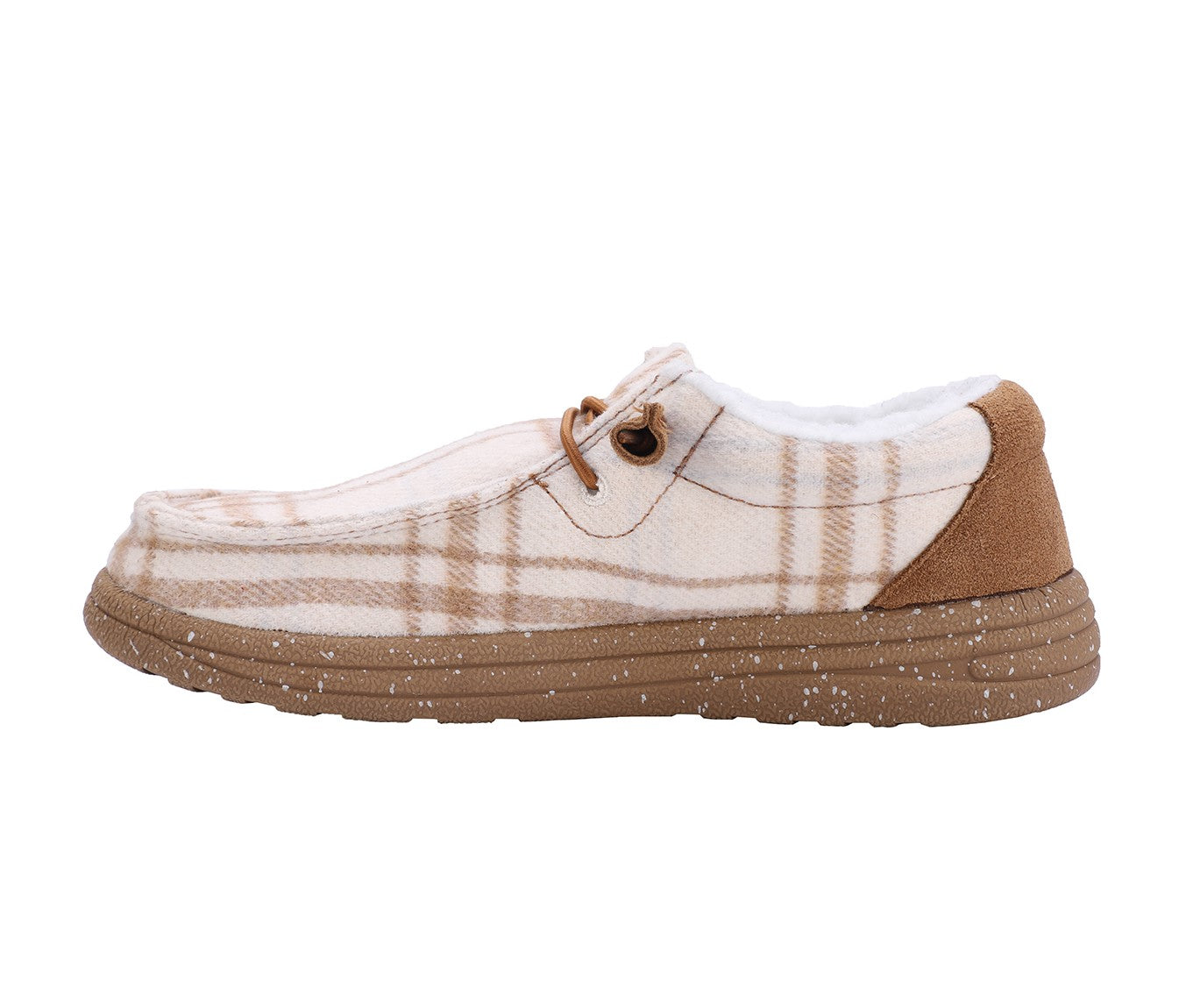 Lamo Samantha Shoes EW2059 - Cream Plaid - Side View