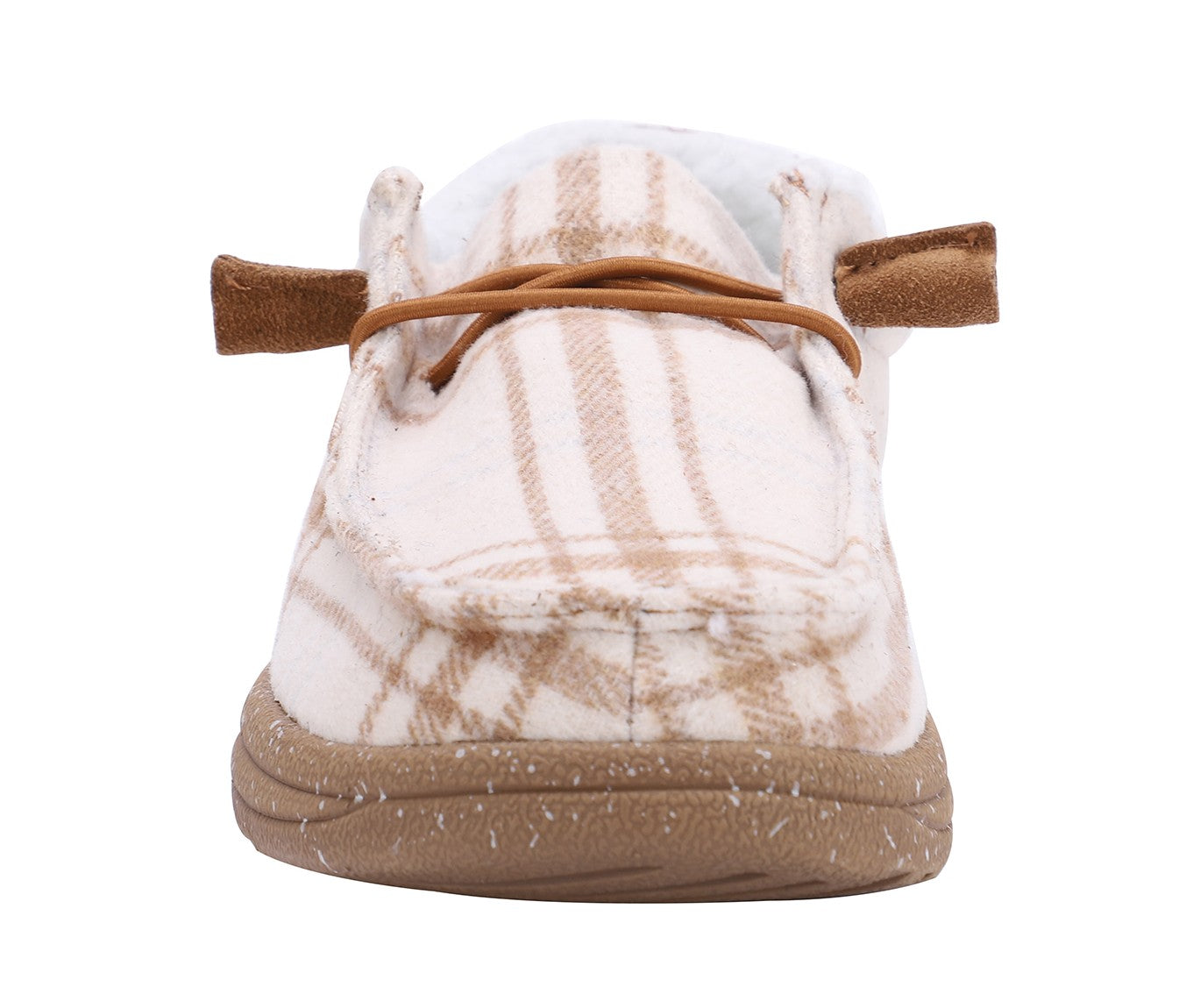Lamo Samantha Shoes EW2059 - Cream Plaid - Front View