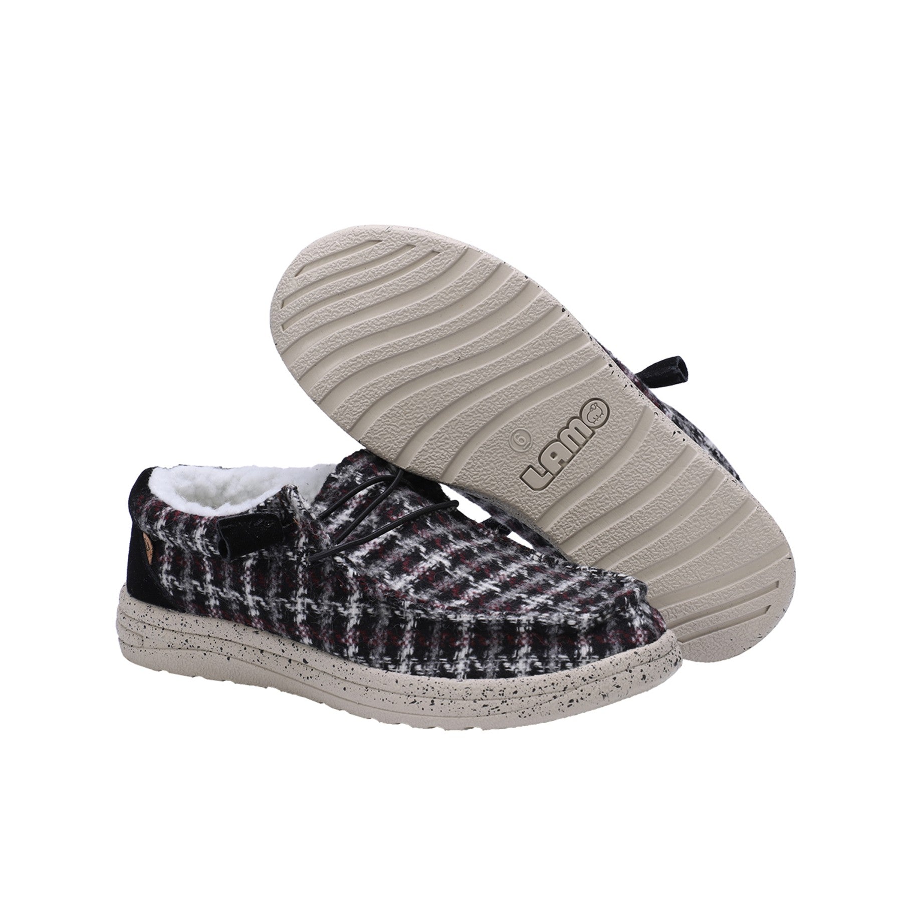 Lamo Samantha Women's Shoes EW2059 - Black Plaid - Profile2 View