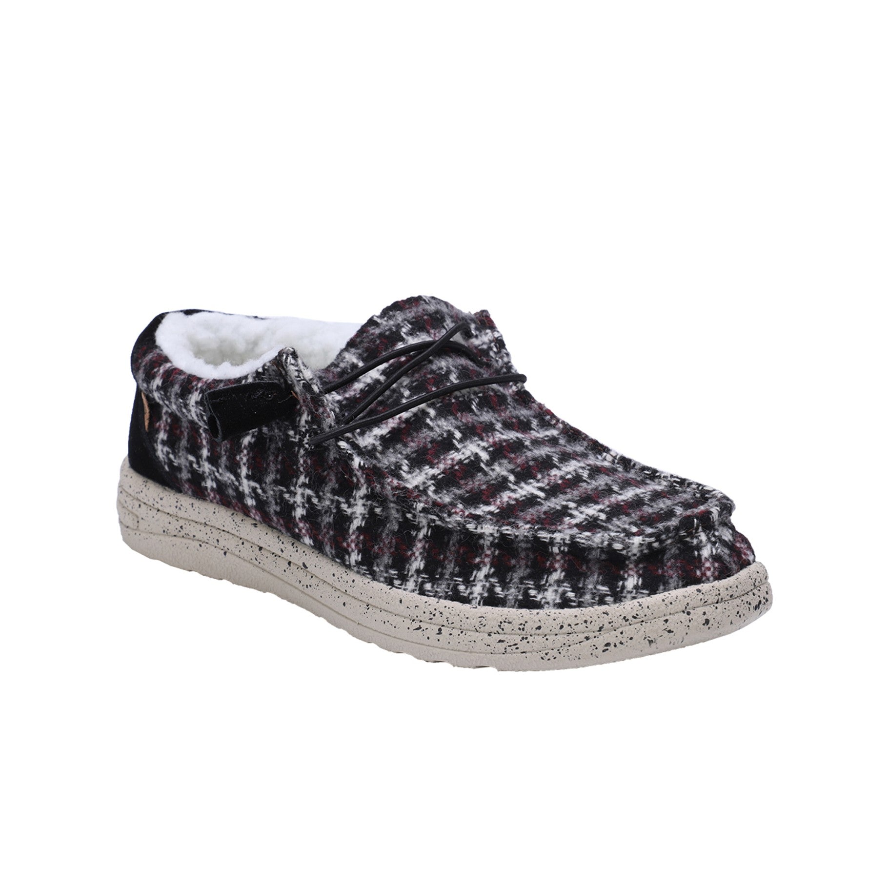 Lamo Samantha Women's Shoes EW2059 - Black Plaid - Profile View