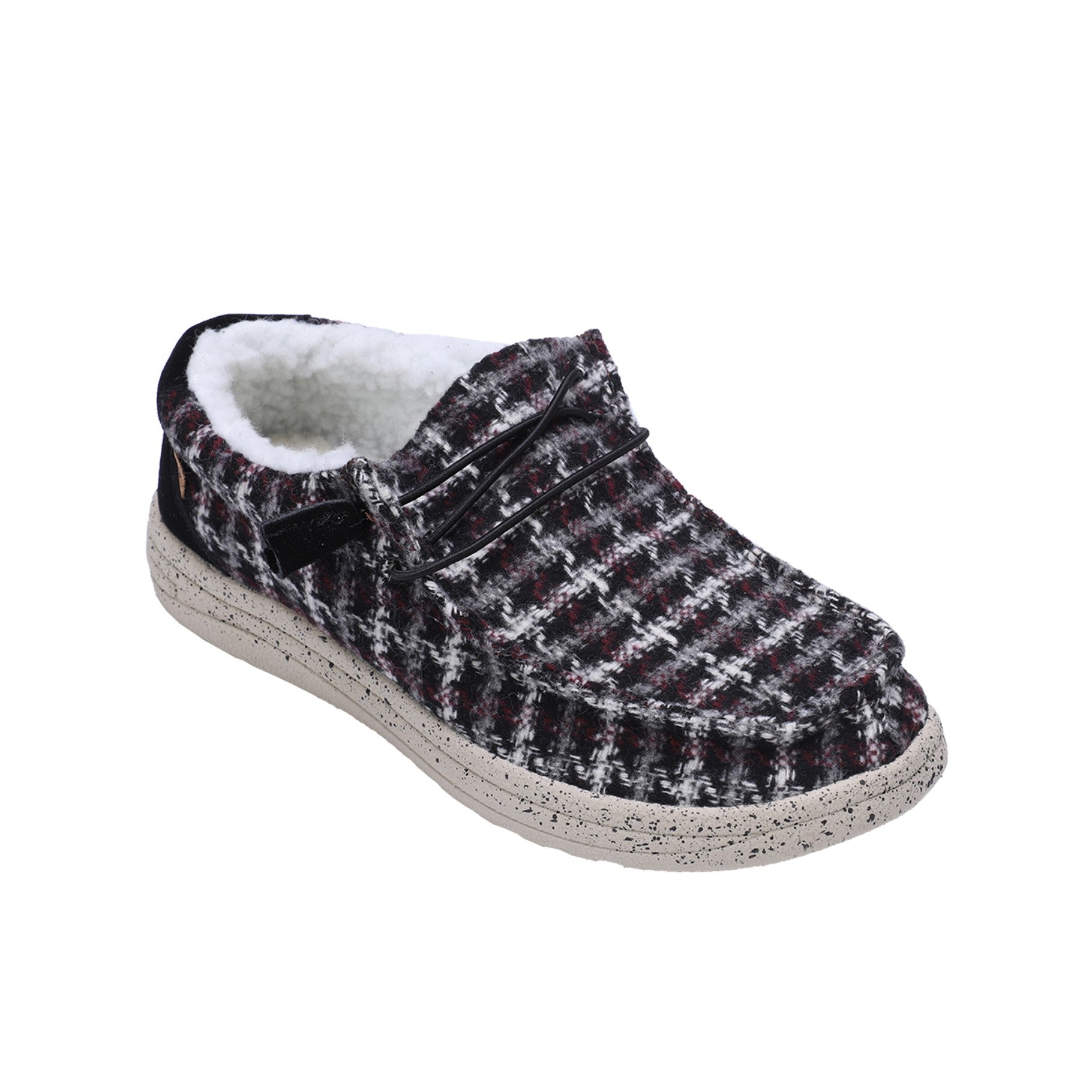 Lamo Samantha Women's Shoes EW2059 - Black Plaid - Side View