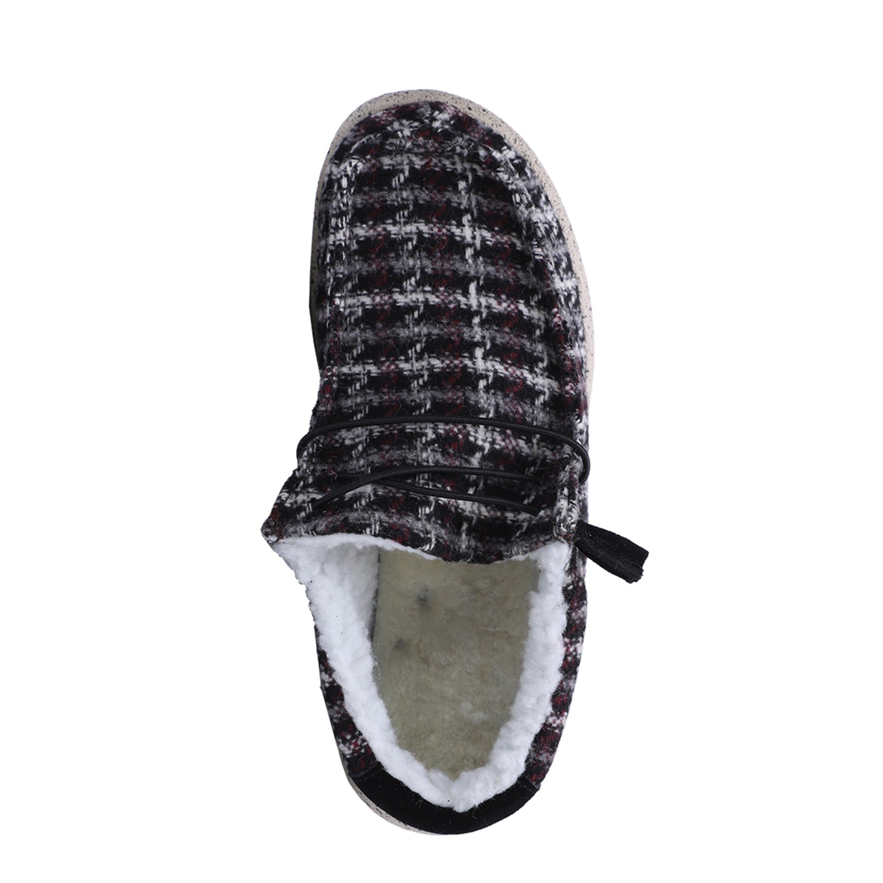 Lamo Samantha Women's Shoes EW2059 - Black Plaid - Back Angle View