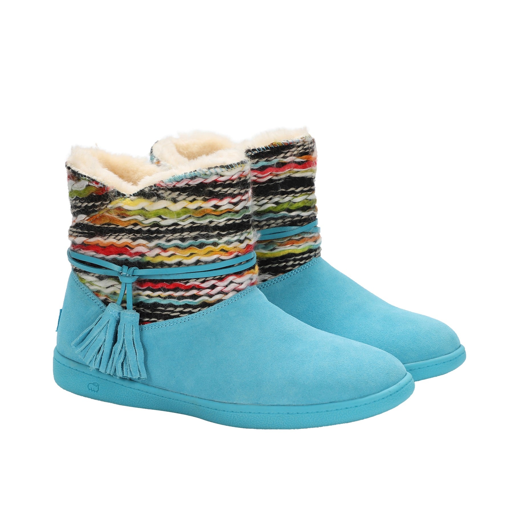 Lamo Jacinta Women's Boots EW2148 - Turquoise - Pair View with Bottom