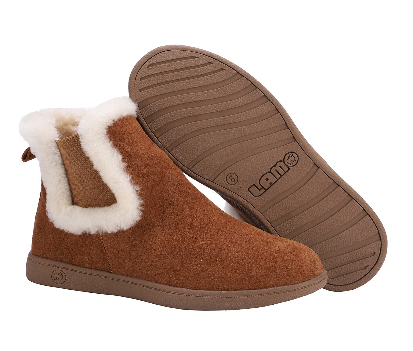 Lamo Tara Boots EW2149 - Chestnut - Pair View with Bottom