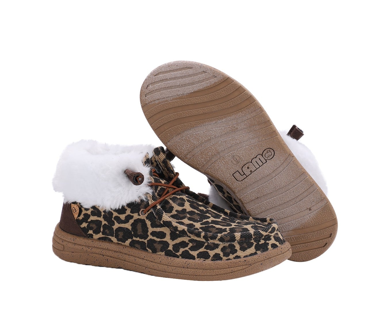 Lamo Cassidy Shoes EW2152 - Cheetah - Pair View with Bottom