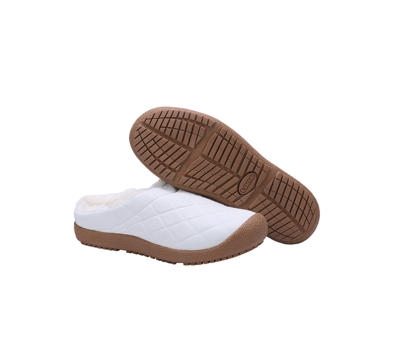 Lamo McKenzie Women's Indoor/Outdoor Slippers EW2253 - White - Profile2 View