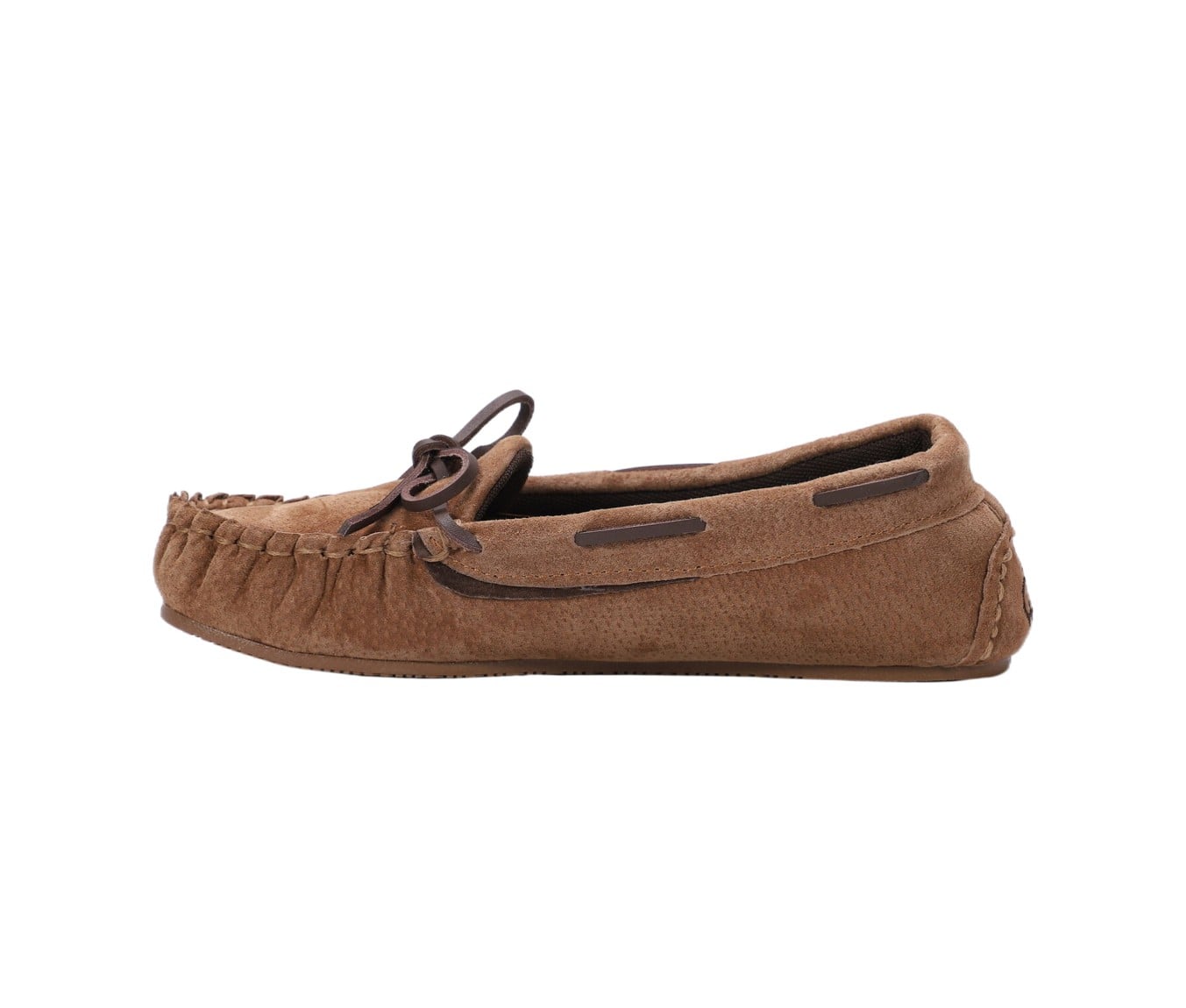 Lamo Selena Moc Women's Moccasin Slippers EW2304 - Chestnut - Back View