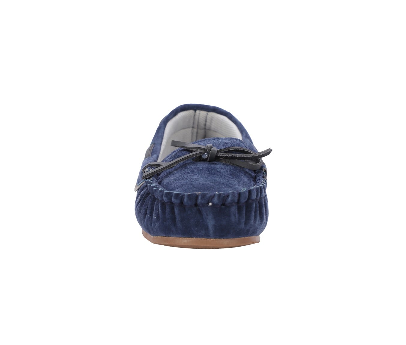 Lamo Selena Moc Women's Moccasin Slippers EW2304 - Navy - Front View