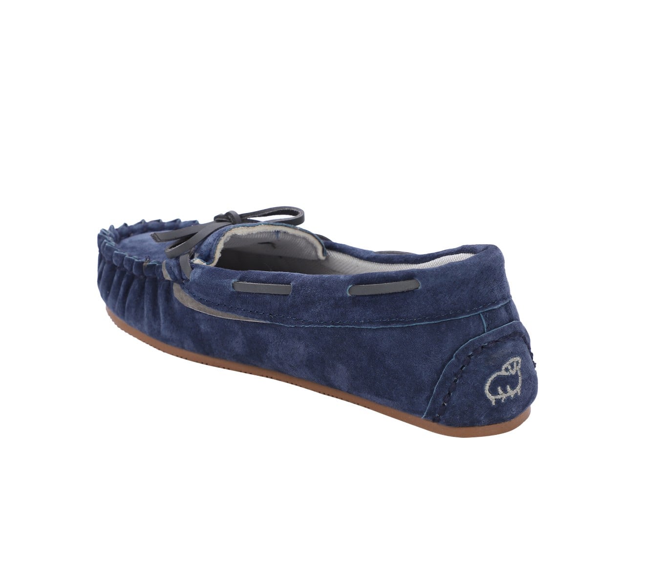 Lamo Selena Moc Women's Moccasin Slippers EW2304 - Navy - Top View