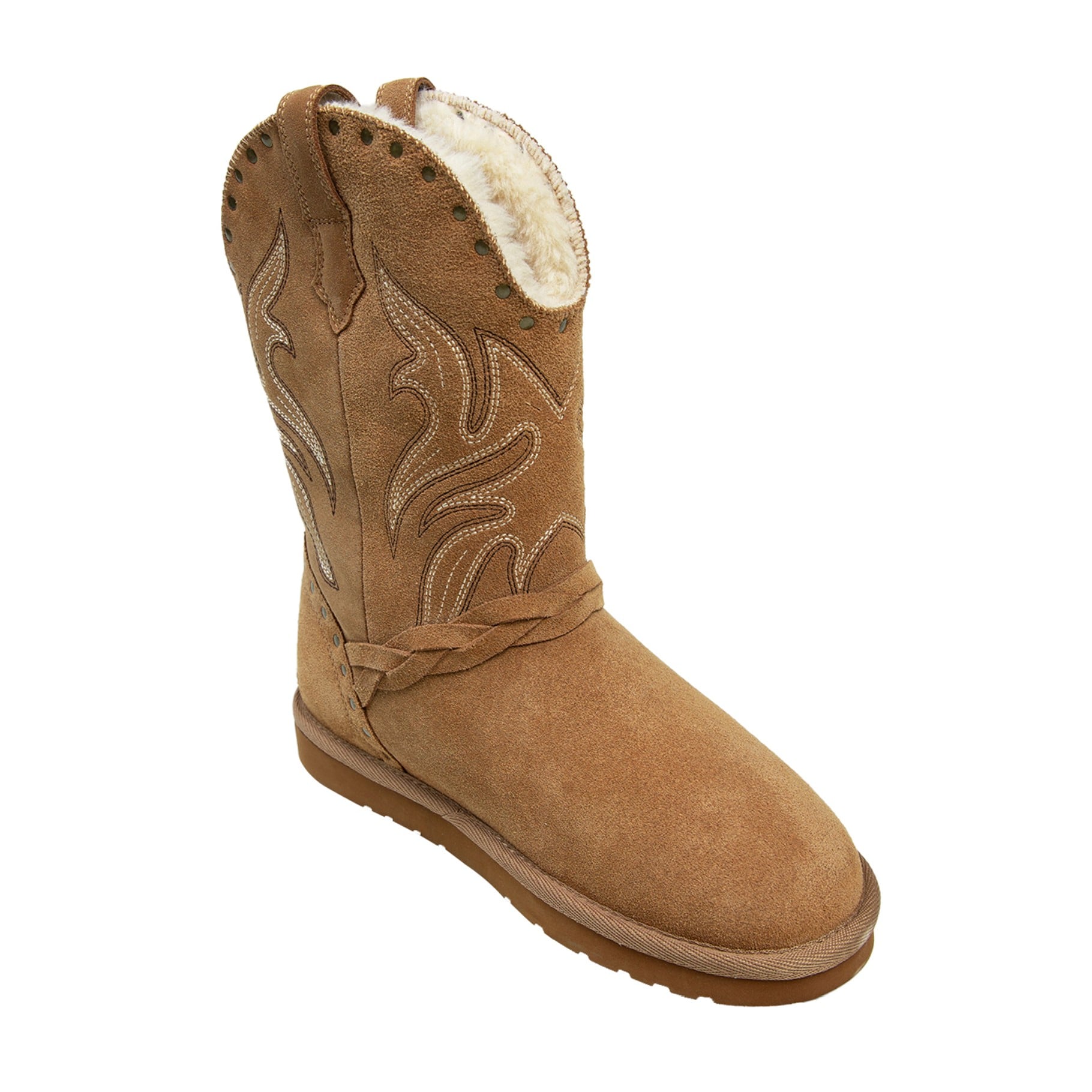 Lamo Wrangler Women's Boots EW2316 - Chestnut - Side View