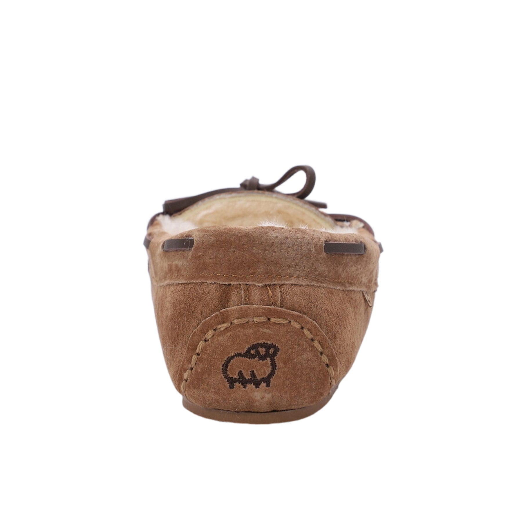 Lamo Hannah Women's Moccasin Slippers EW2318 - Chestnut - Bottom View
