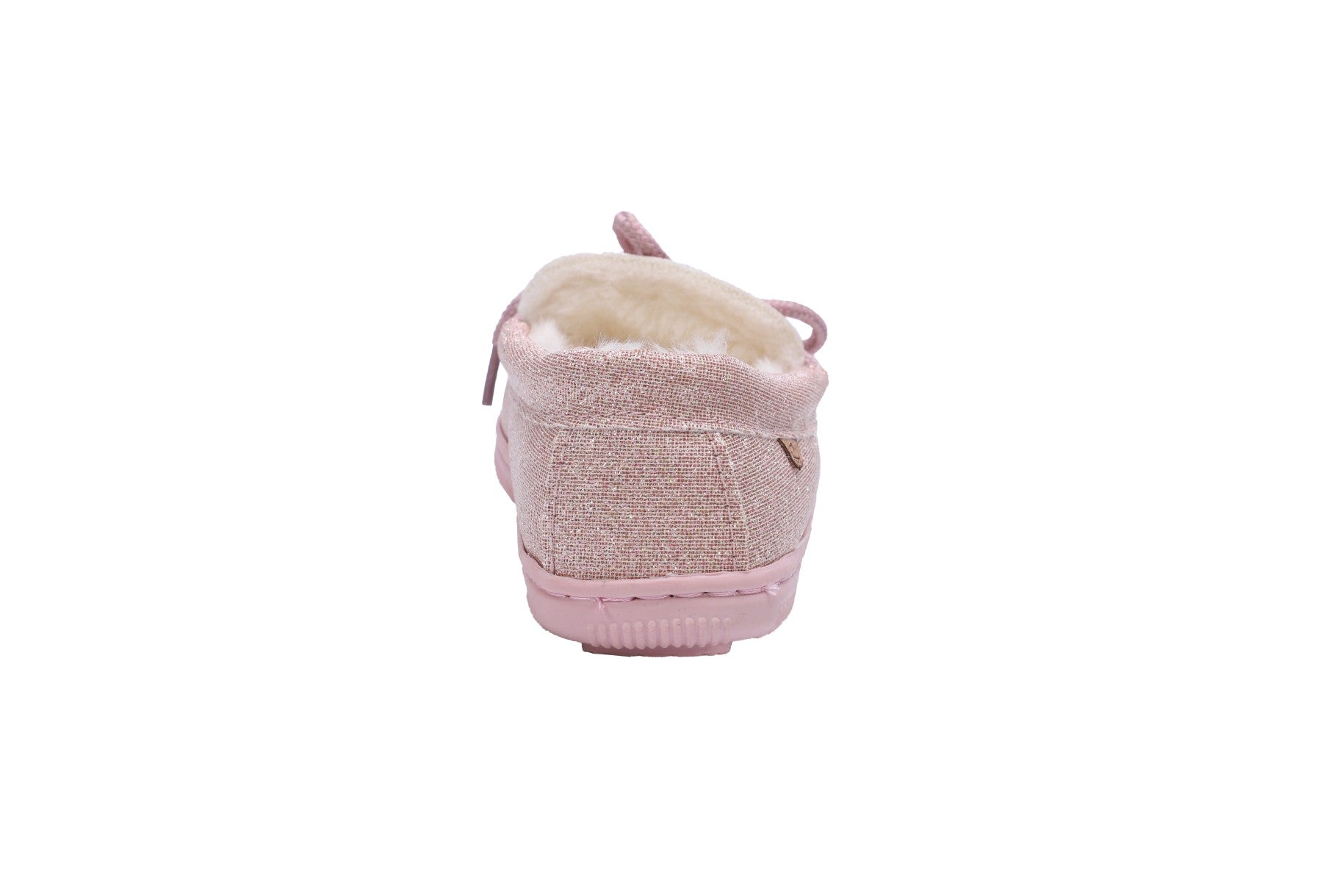 Lamo Kids' Moc Kids Slippers K0302 - Pink Glitter - Bottom View