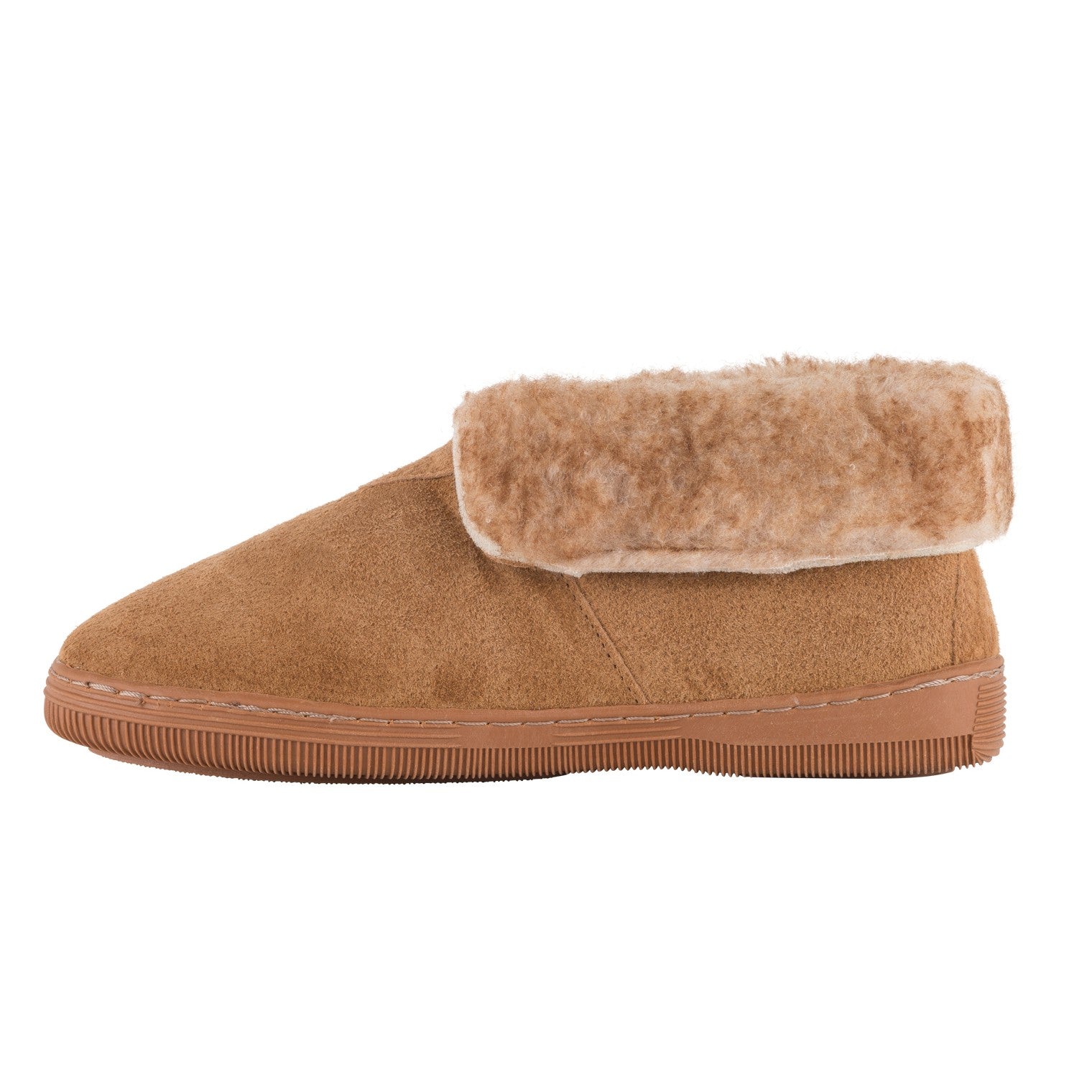 Lamo Men's Bootie Slippers P101M - Chestnut - Side View