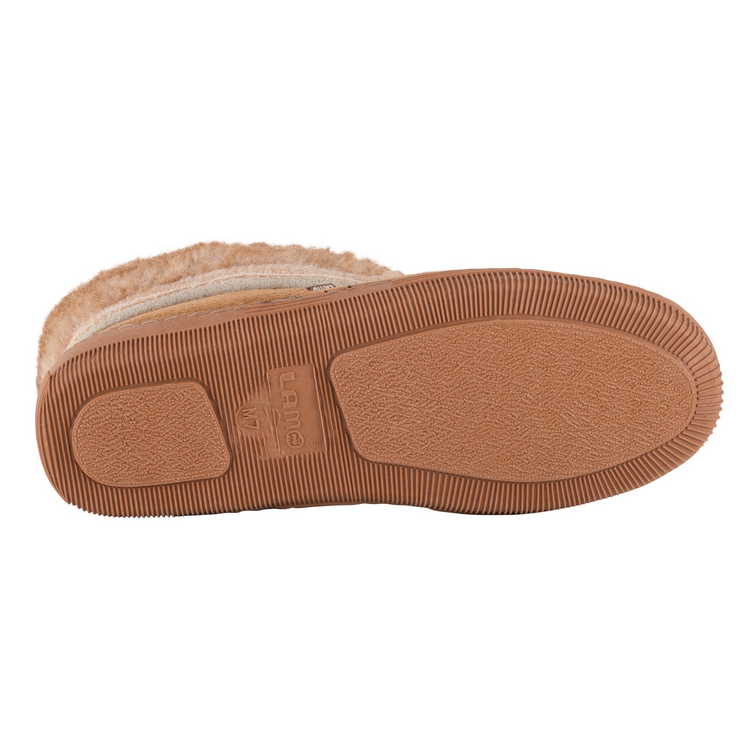 Lamo Men's Bootie Slippers P101M - Chestnut - Bottom View
