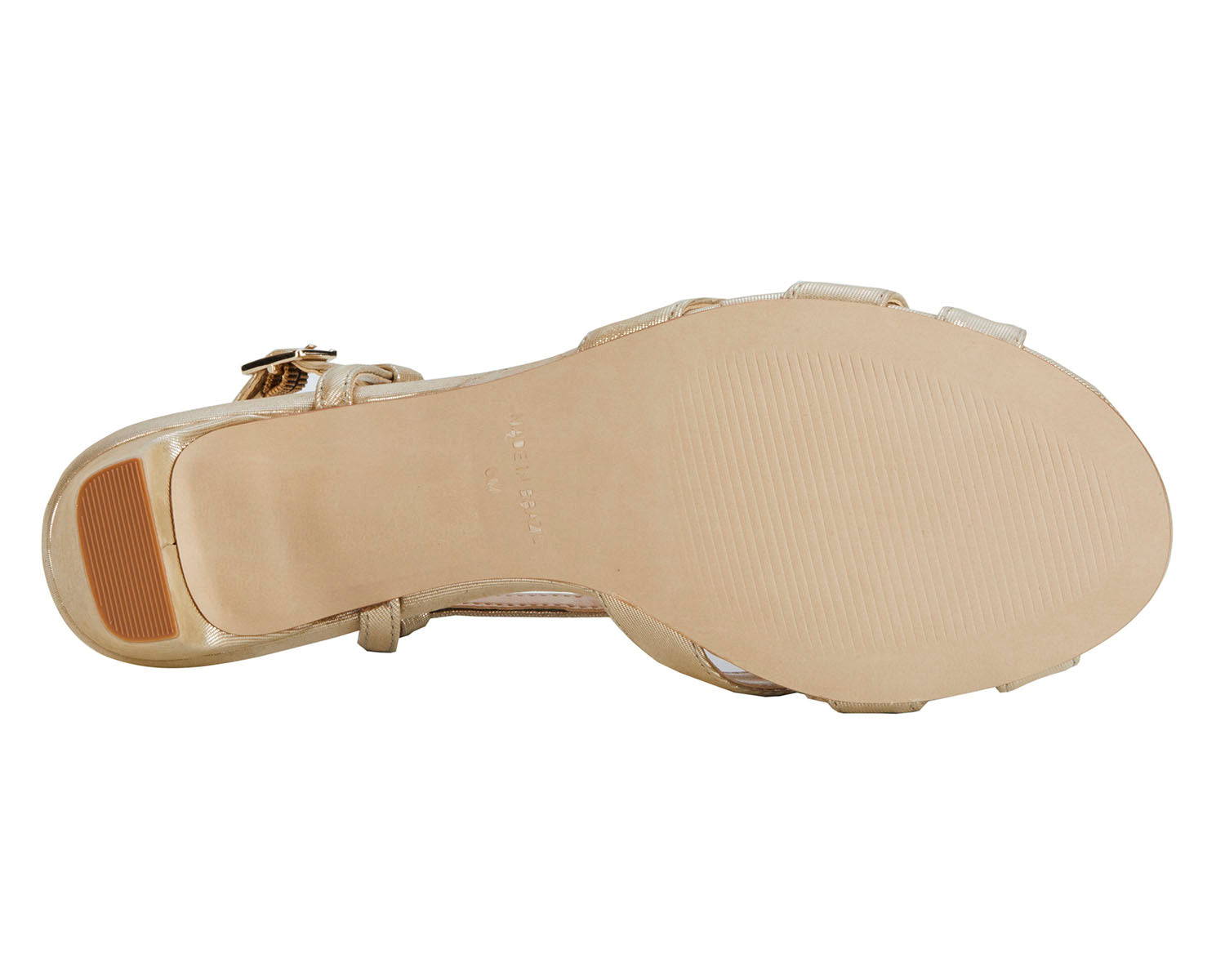 Ros Hommerson Leandra Women's Dress Sandals - Gold Sparkle Leather - Top View