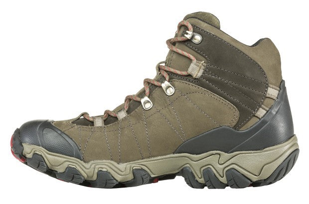 Oboz Bridger Mid Men's Waterproof Hiking Boot - Olive Brwnlace Inside