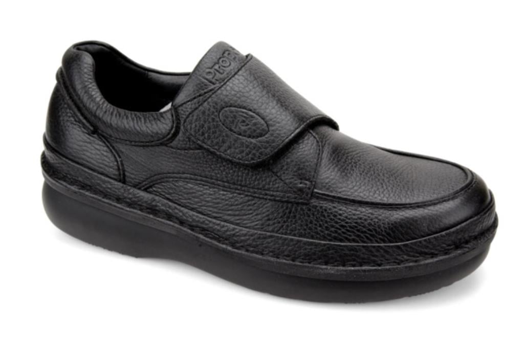 Propet Scandia Strap Closure Men's Casual Orthopedic Shoe in Black