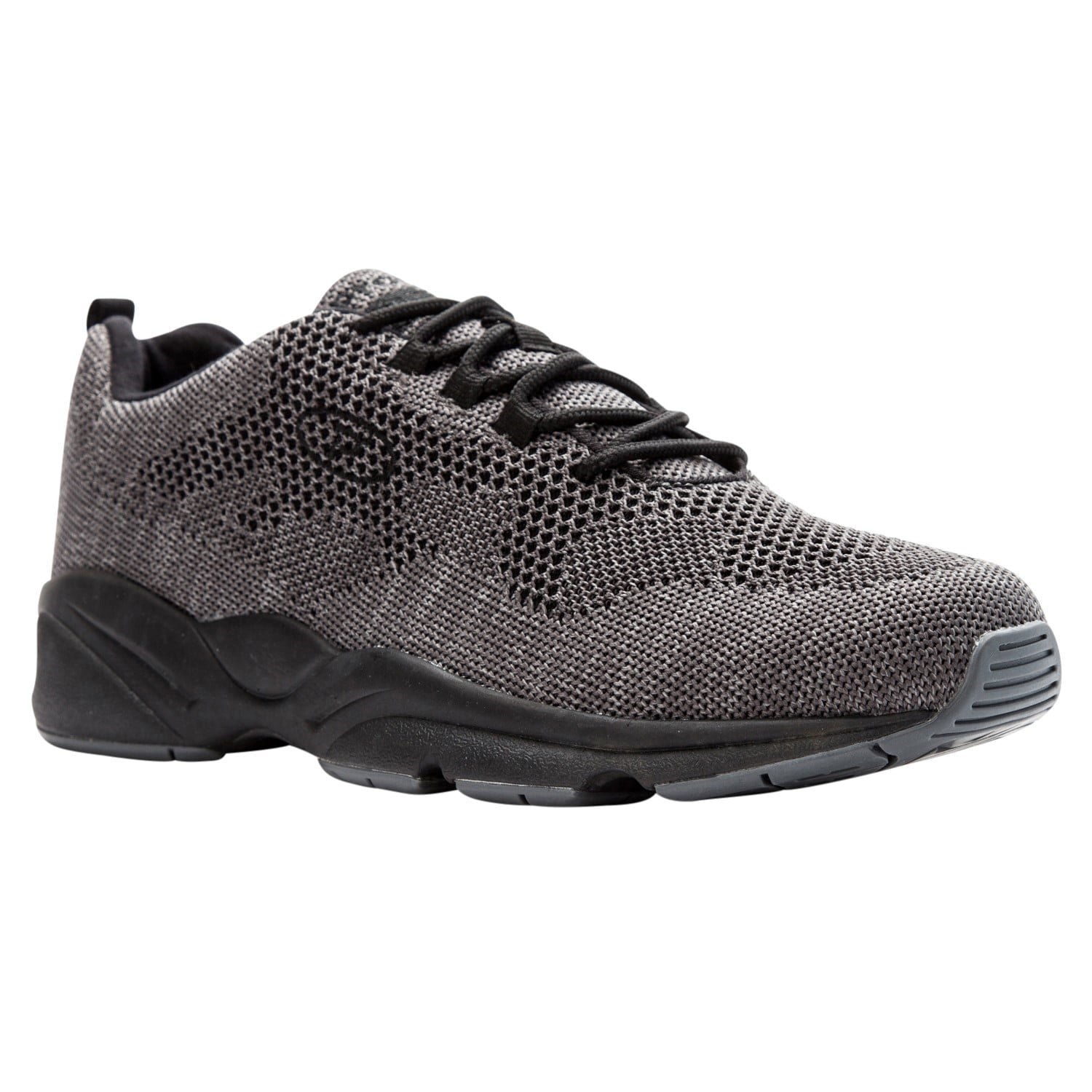 Propet Stability Fly Men's Stability Sneaker in Dk Grey/Lt Grey