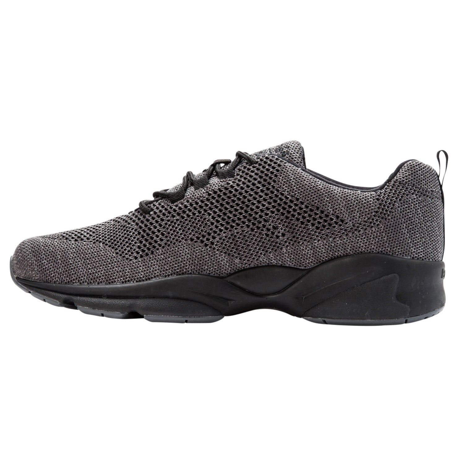 Propet Stability Fly Mens Active A5500 - Dk Grey/Lt Grey - instep view