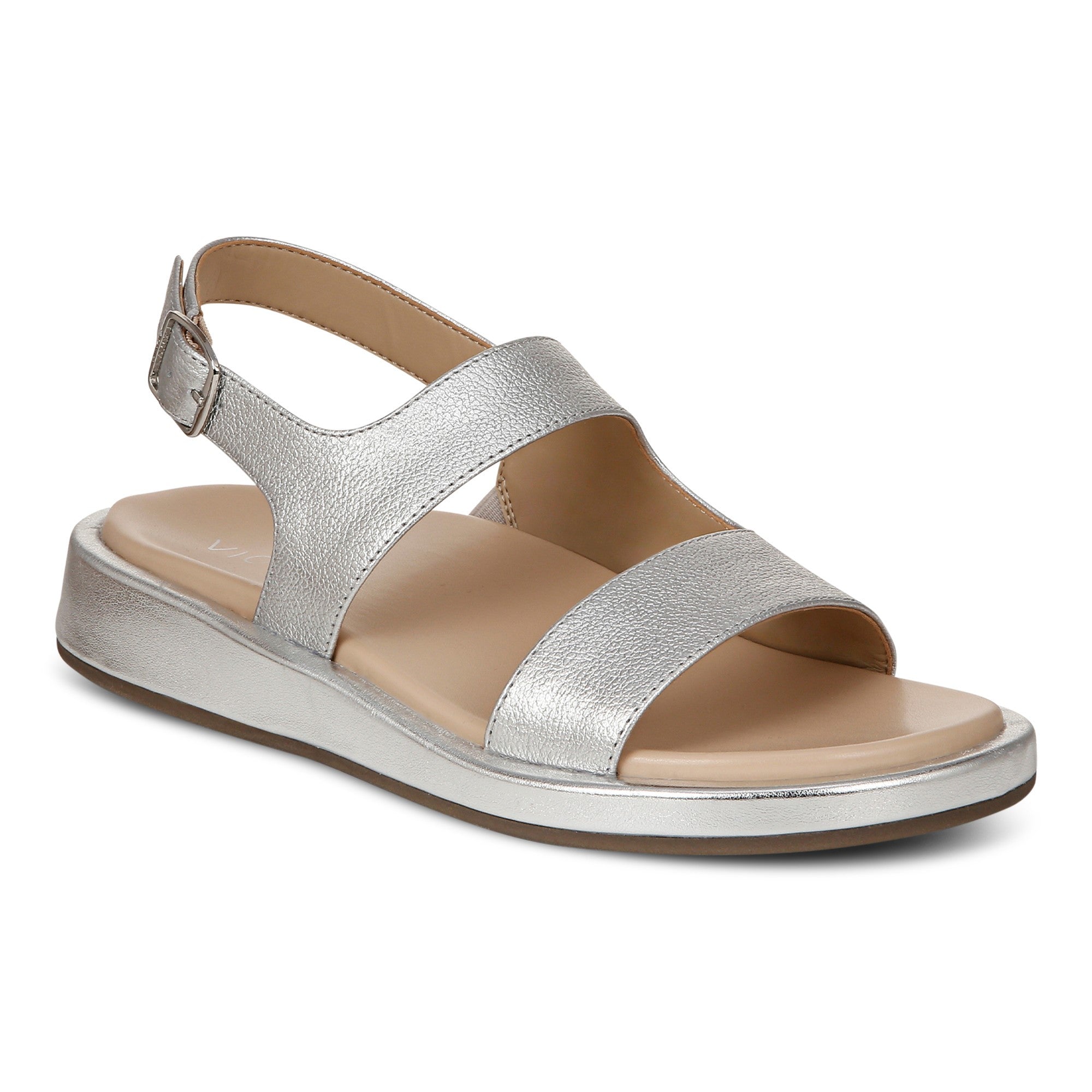 Vionic Madera Women's Slingback Comfort Sandal in Silver