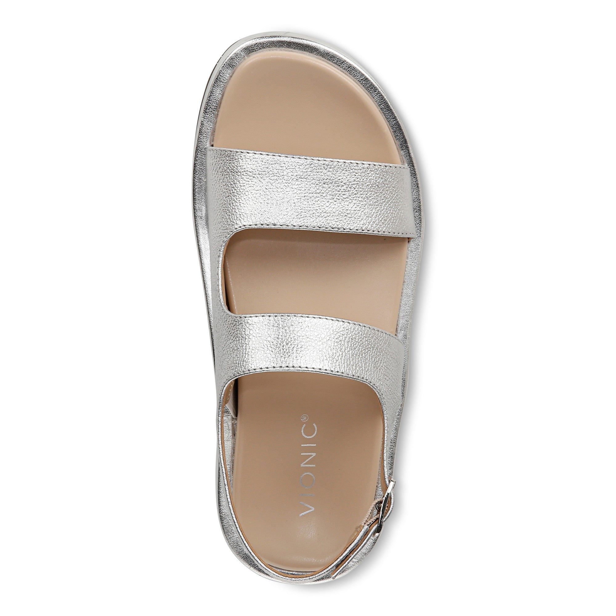Vionic Madera Women's Slingback Comfort Sandal - Silver - Top