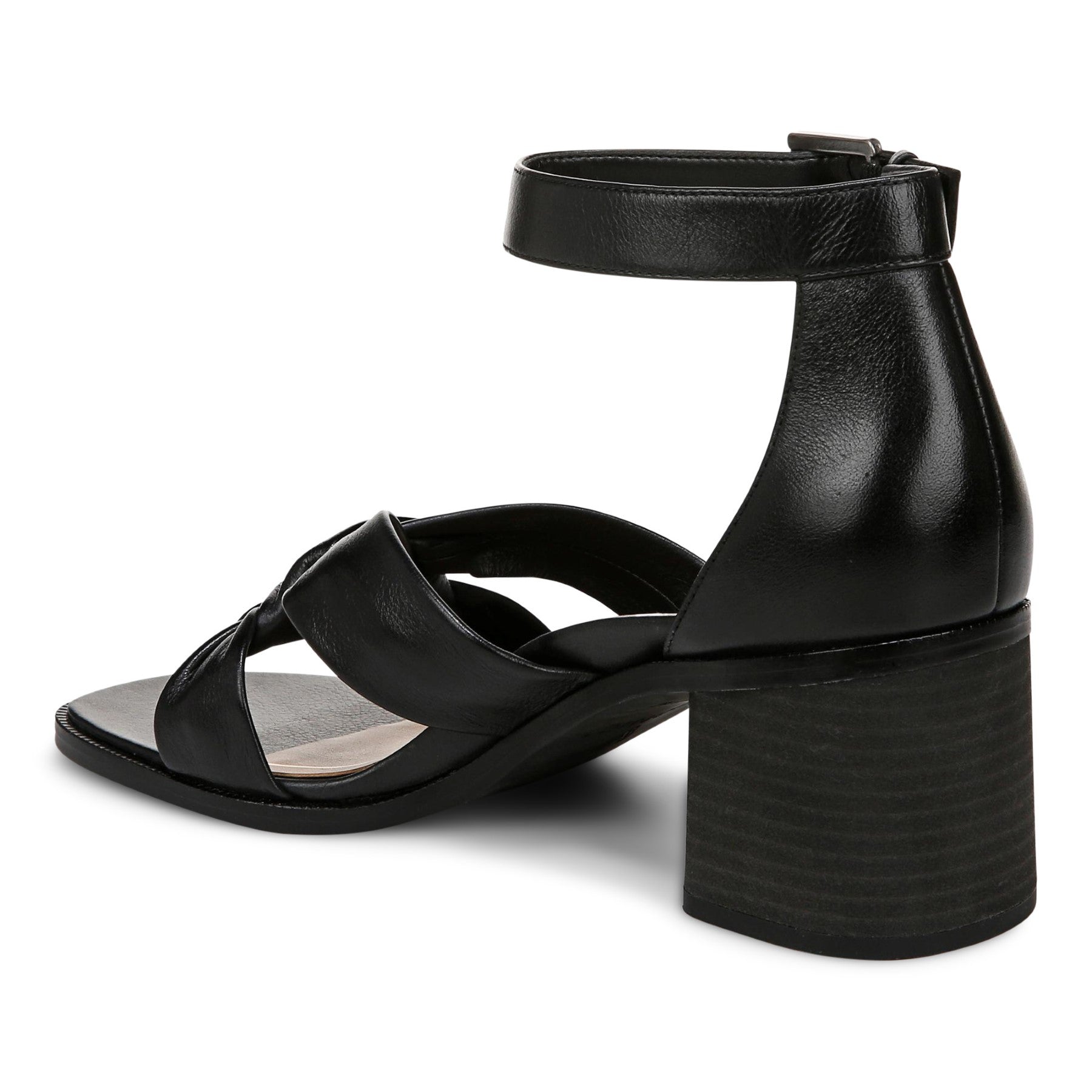 Vionic Maia Women's Comfortable Heeled Sandal - Black - Back angle