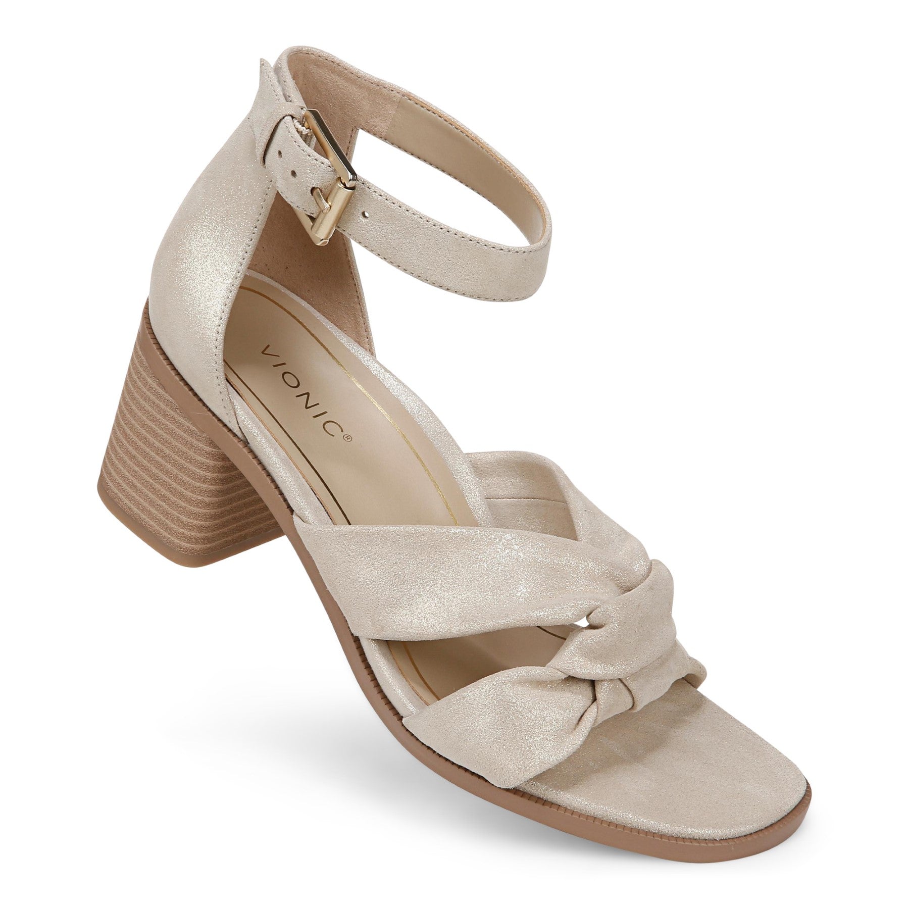 Vionic Maia Women's Comfortable Heeled Sandal - Gold - MAIA-J3165L2700-GOLD-13fl-med