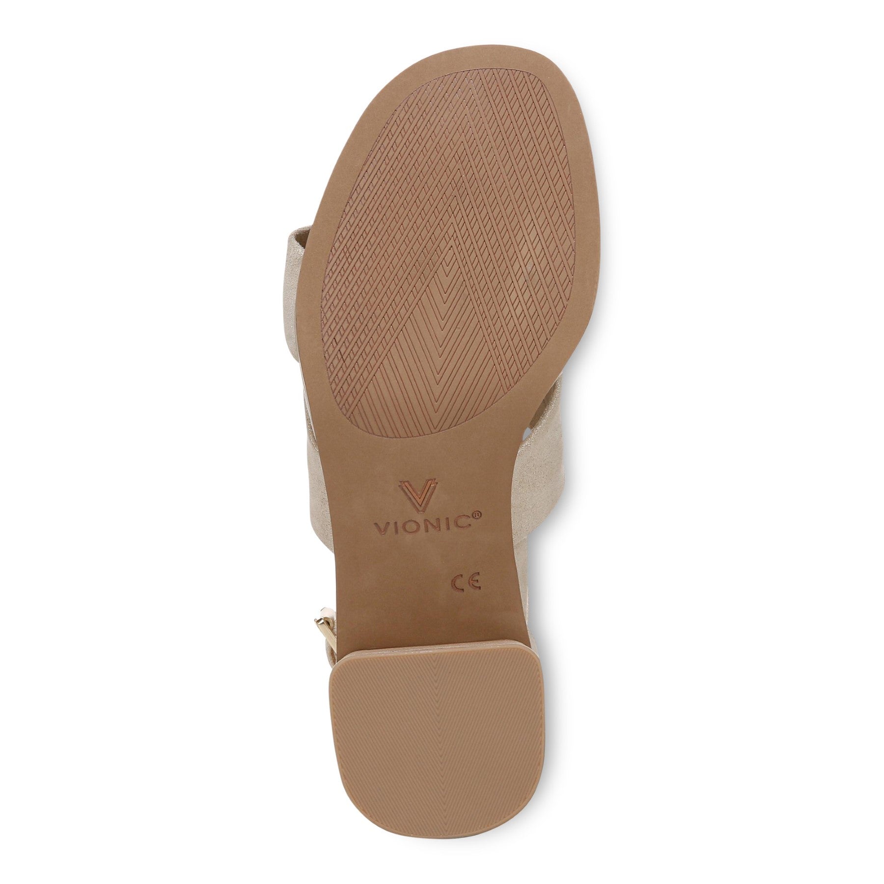 Vionic Maia Women's Comfortable Heeled Sandal - Gold - Bottom