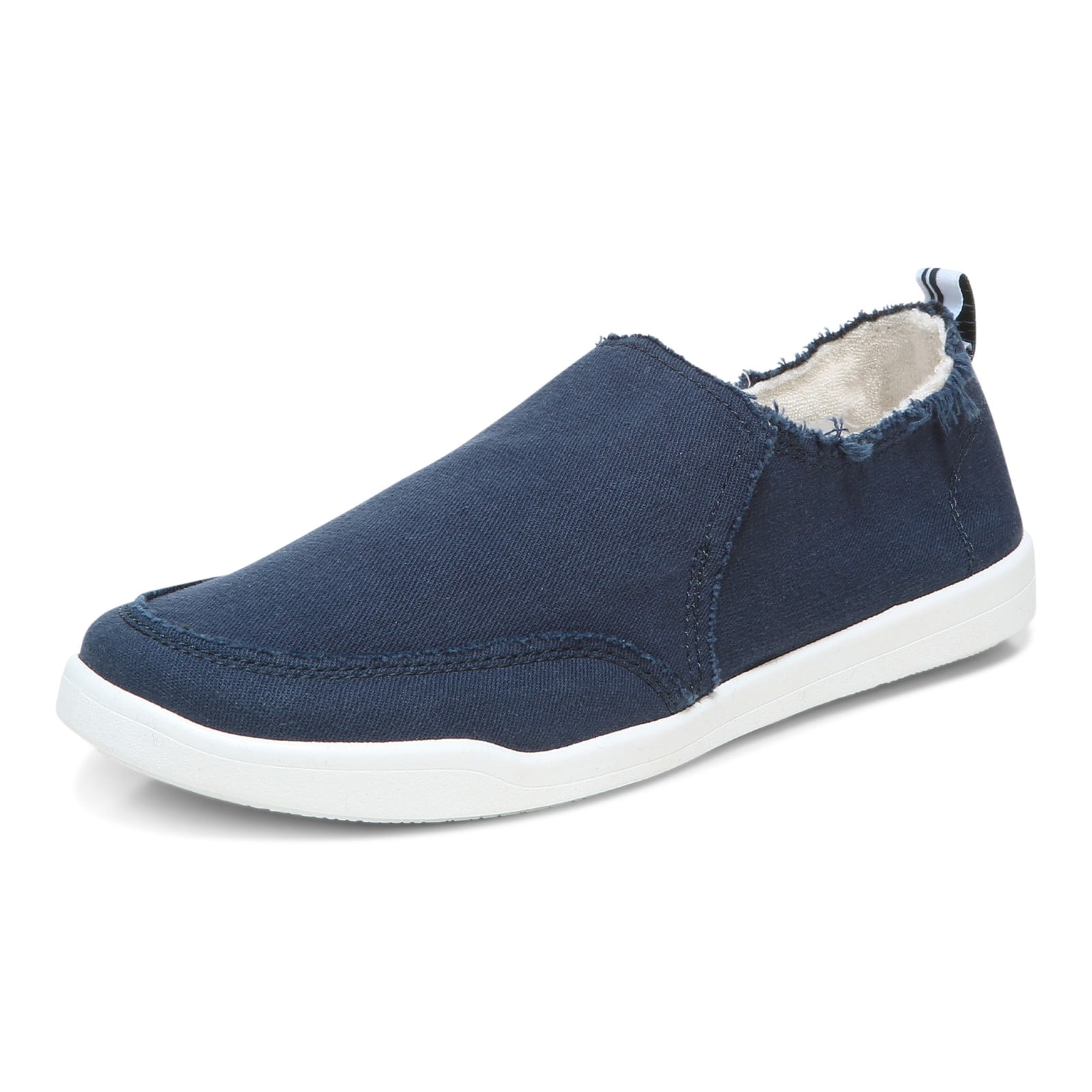 Vionic Malibu Women's Slip-on Comfort Shoe - Navy - Left angle